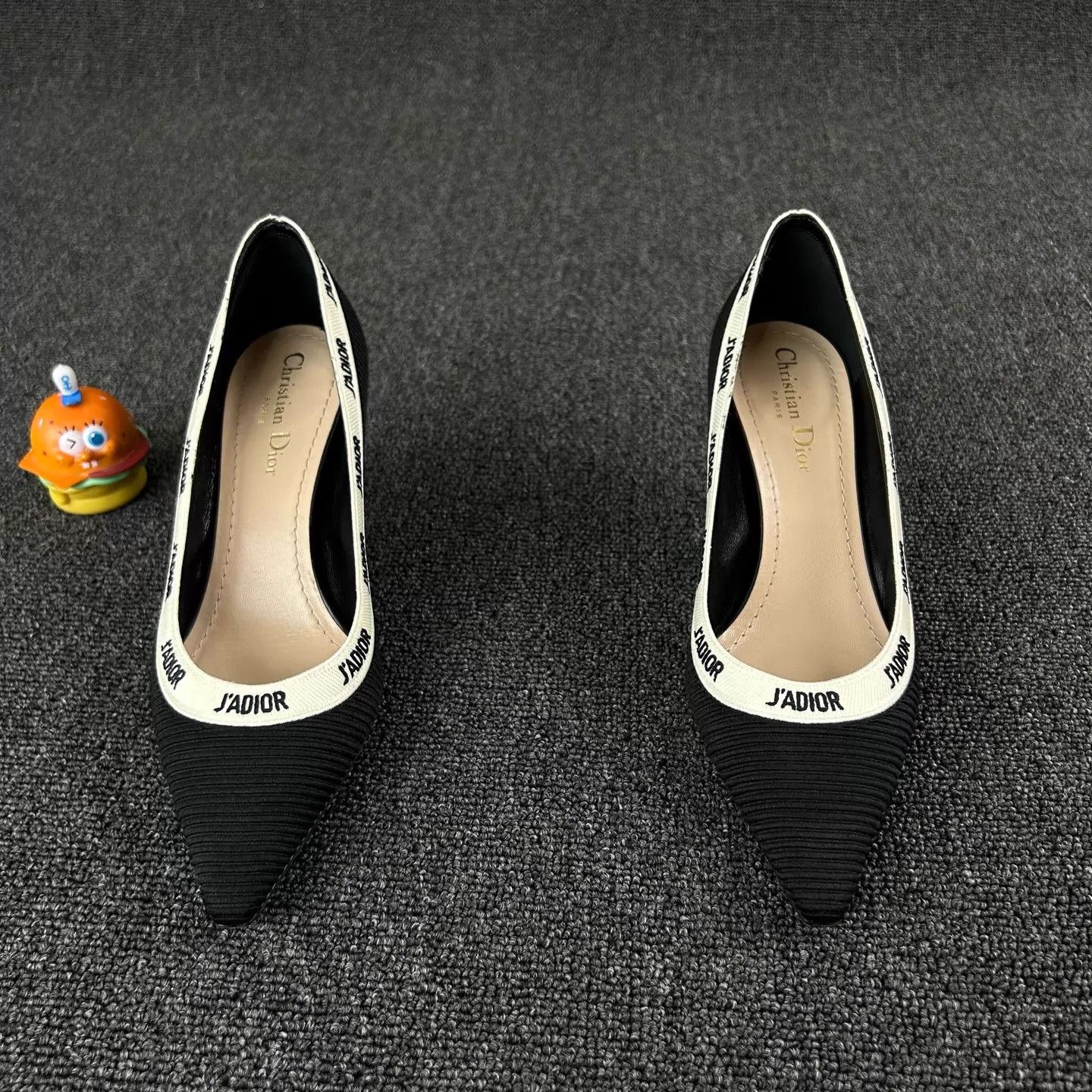 Dior Dior Women's Black Kitten Heel Pumps 37.5 Size US 7 / IT 37 - 2 Thumbnail