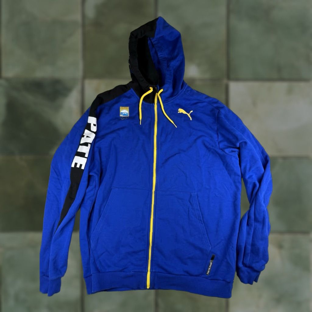 Puma PUMA Full Zip Hoodie Barbados Team Tokyo 2020 Olympics XL Men Blue, Hoodie, XL, PUMA Size US XL / EU 56 / 4 - 1 Thumbnail