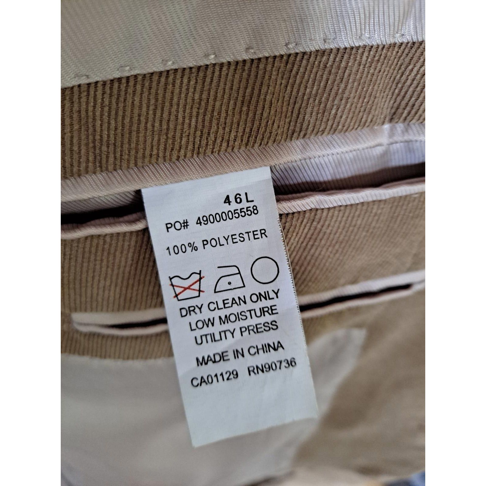 Calvin Klein Calvin Klein Tan Suit Jacket Size 46L Size 46R - 9 Thumbnail