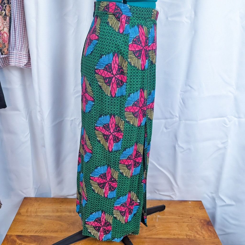Other Vintage Swedish Pattern Maxi Skirt Size 29" - 7 Thumbnail