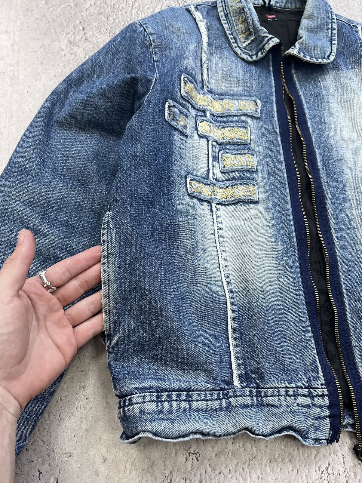 Diesel × Vintage Vintage Diesel Moto Racer Zipper Punk Jacket Avant Garde Size US M / EU 48-50 / 2 - 8 Thumbnail