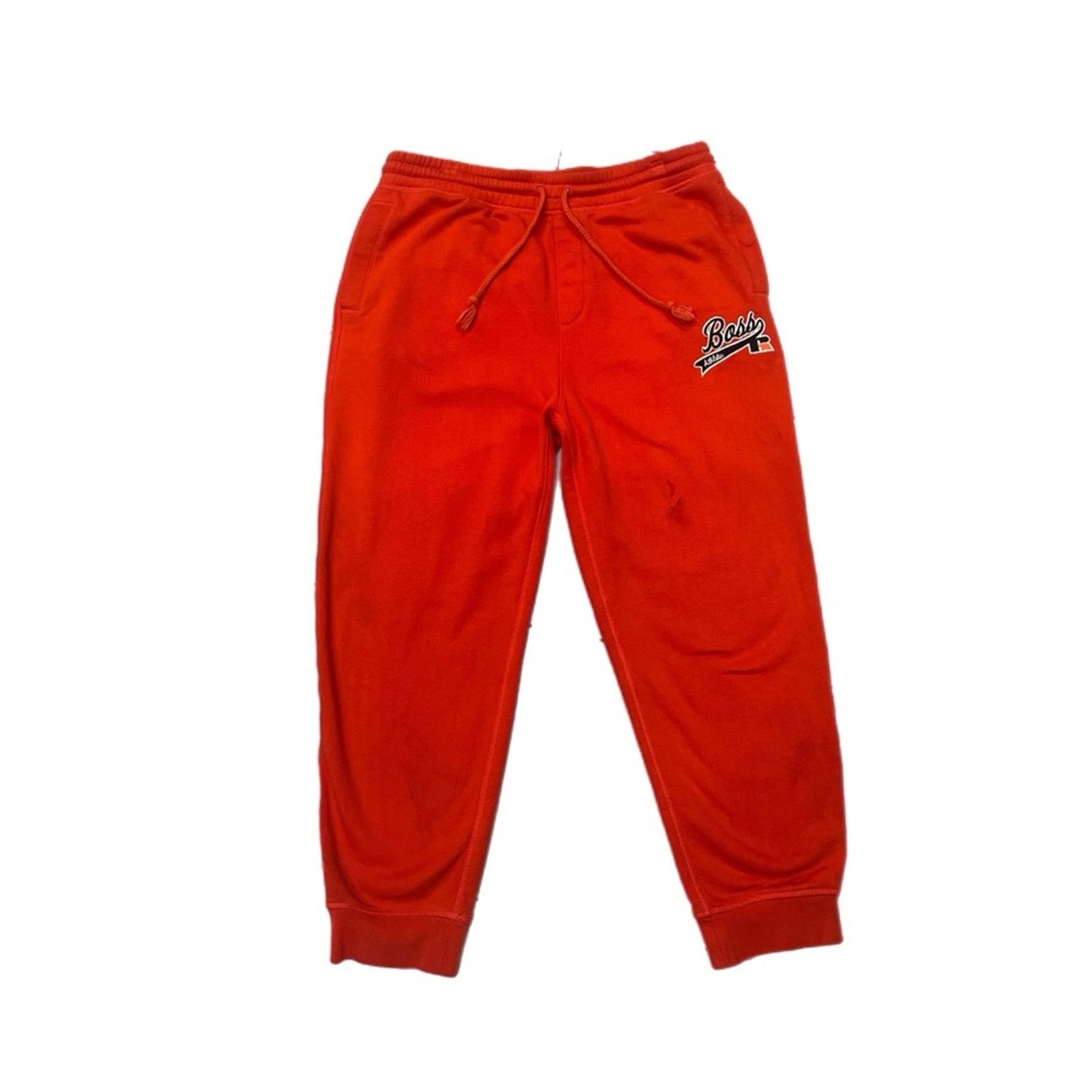 Russell Athletic Boss x Russell Athletic Orange Embroidered Joggers Size US 32 / EU 48 - 1 Thumbnail