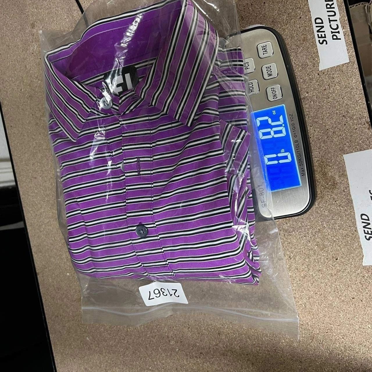 Footjoy FootJoy Golf Polo Shirt L Striped Short Sleeve Performance Size US L / EU 52-54 / 3 - 7 Thumbnail