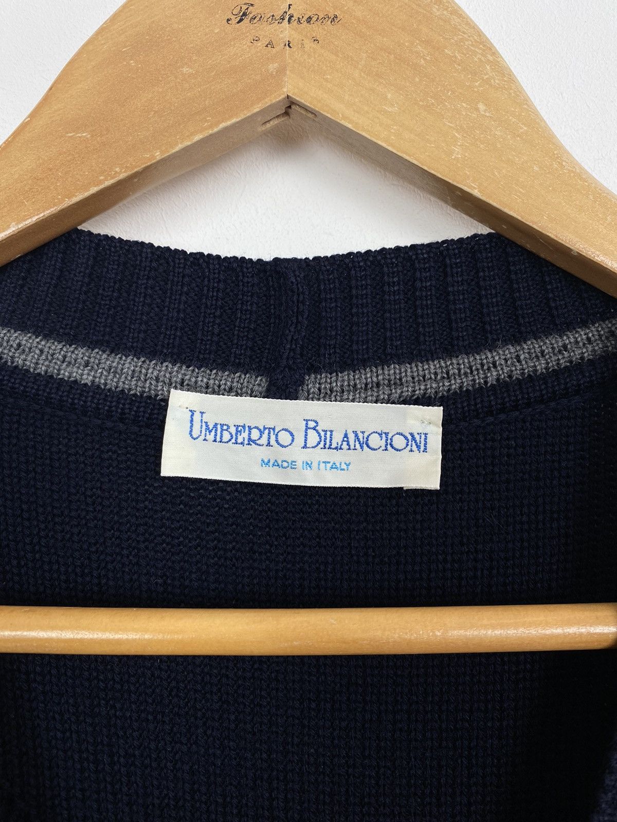 Designer Umberto Bilancioni Long Sleeve Sweater Cardigan Mens Size 56 Size US XL / EU 56 / 4 - 3 Thumbnail