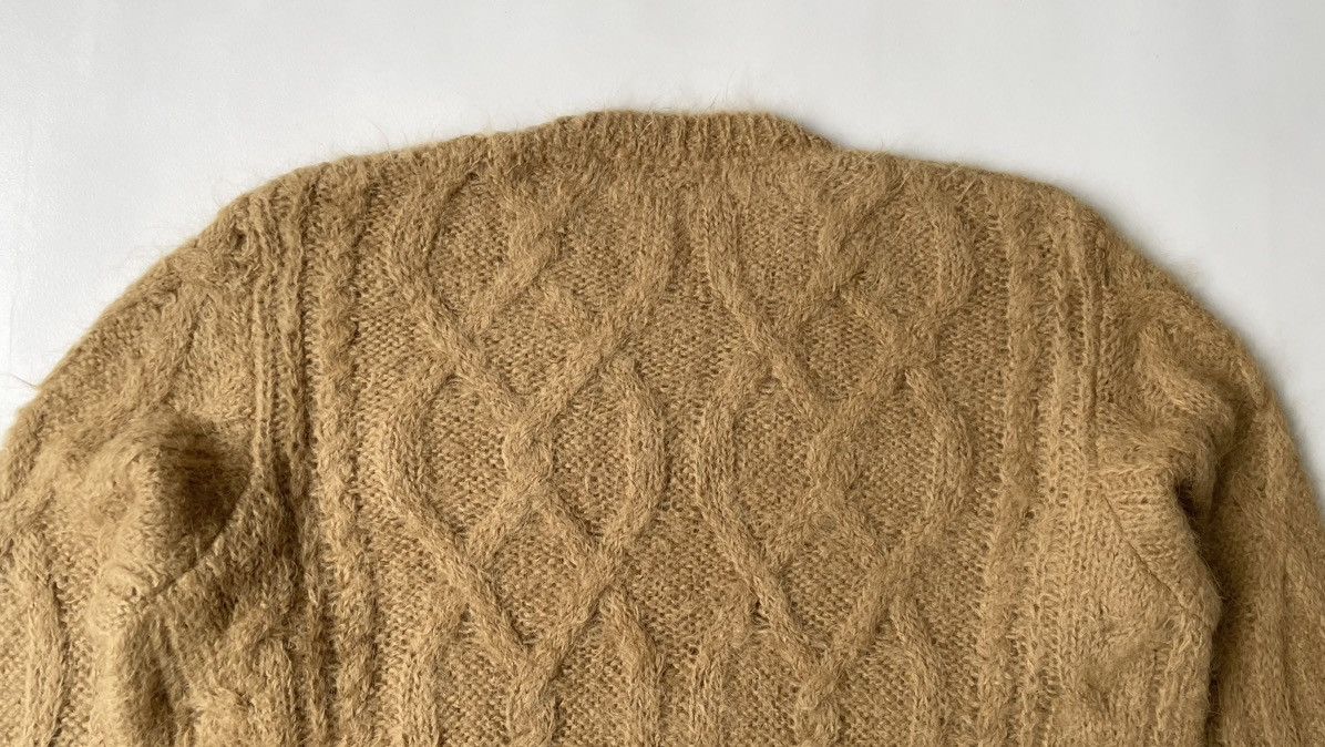 Dries Van Noten Sample Cable Knit Mohair Sweater Size US M / EU 48-50 / 2 - 10 Thumbnail