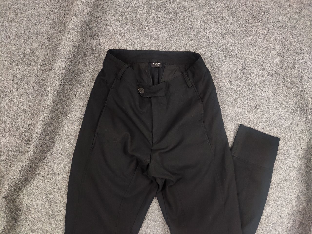 Kai Bitte Kai Rand Scandinavian design Black Asymmetric Pants Size US 34 / EU 50 - 15 Thumbnail
