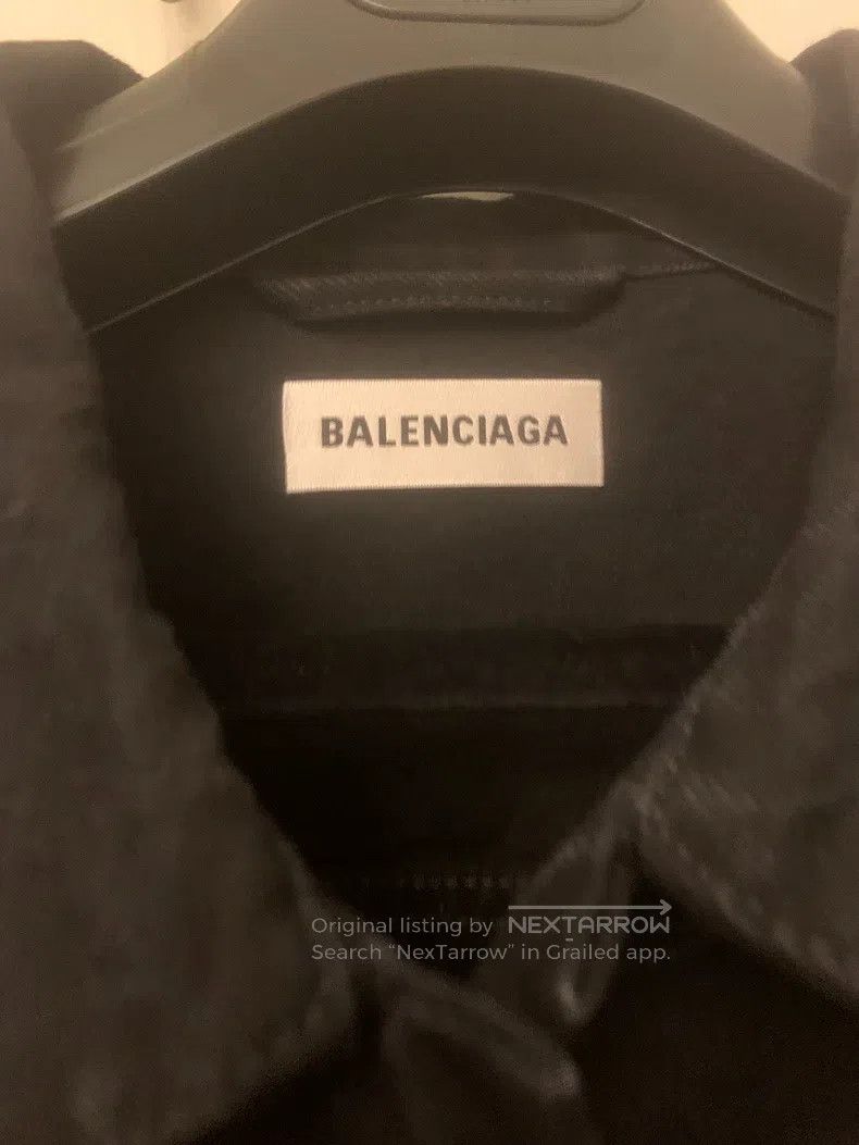 Balenciaga Balenciaga Black Denim Jacket Size XS / US 0-2 / IT 36-38 - 3 Thumbnail