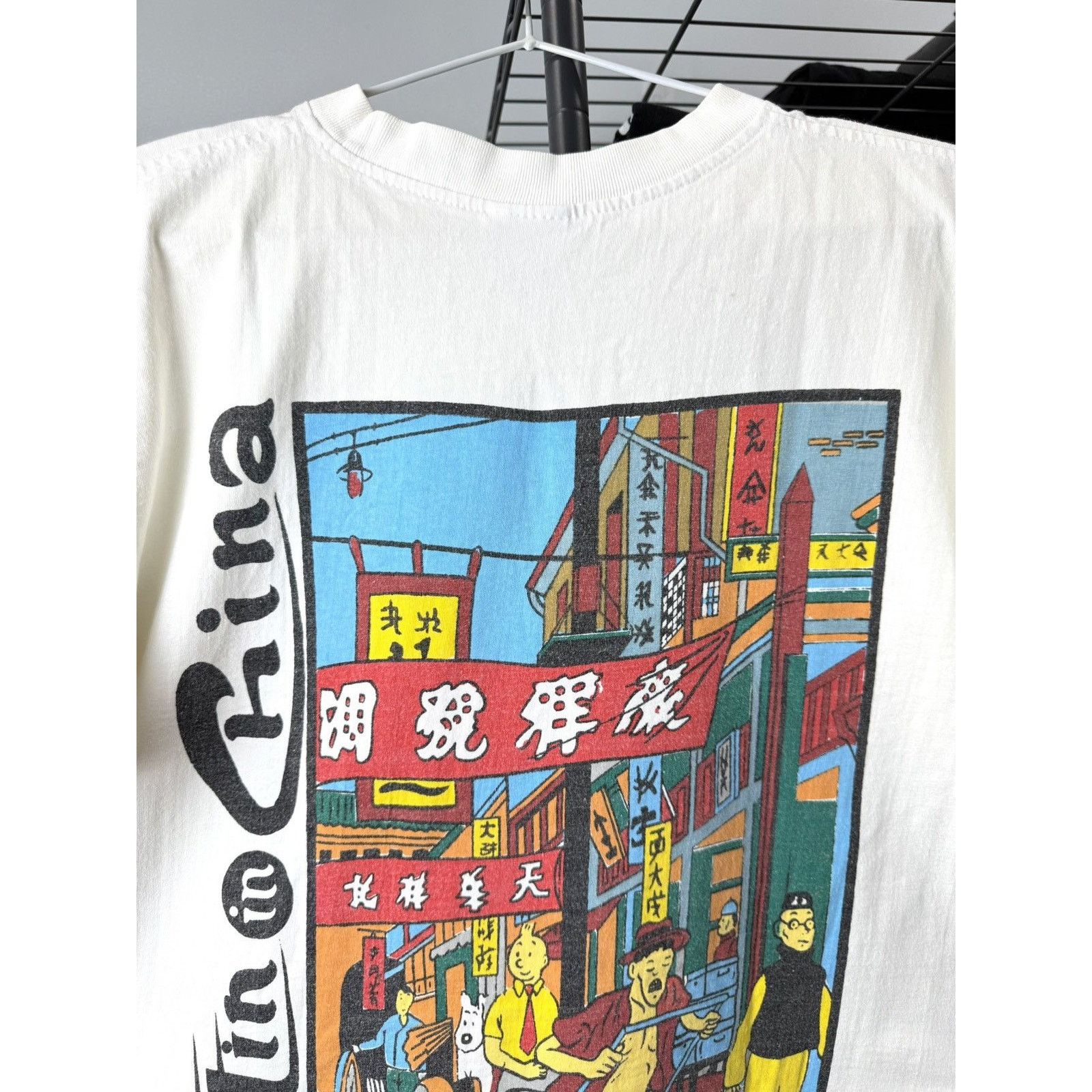 Vintage Vintage 1990’s Tin Tin China Tour T Shirt Cartoon Comics Size US L / EU 52-54 / 3 - 10 Thumbnail