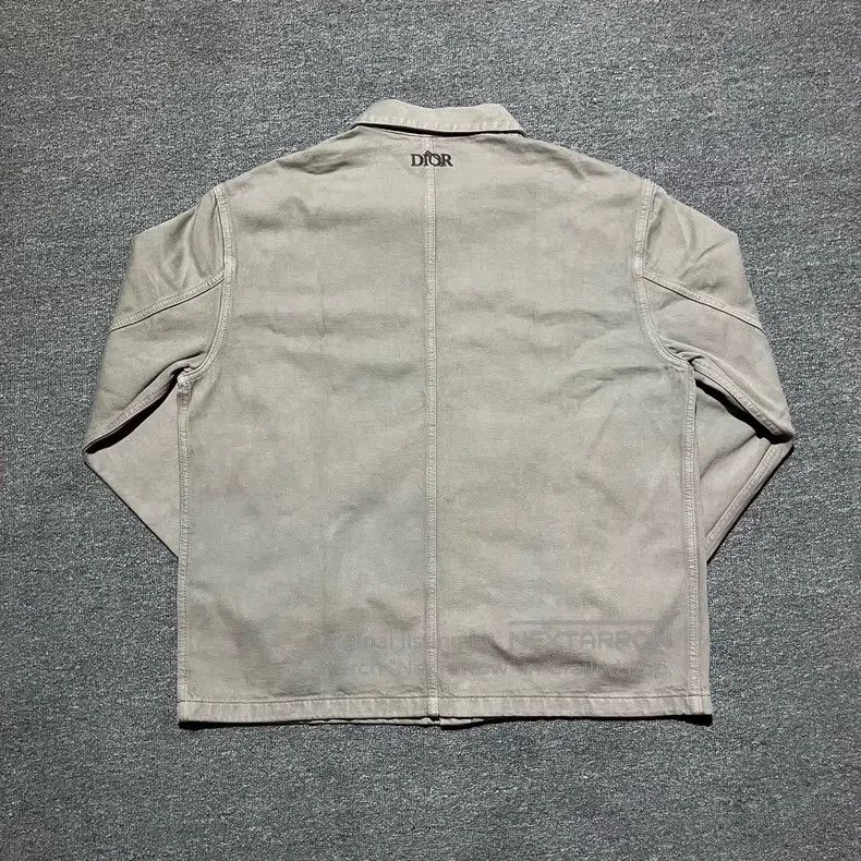 Dior Dior Gray pin logo embroidered long-sleeved denim jacket Size US L / EU 52-54 / 3 - 2 Thumbnail
