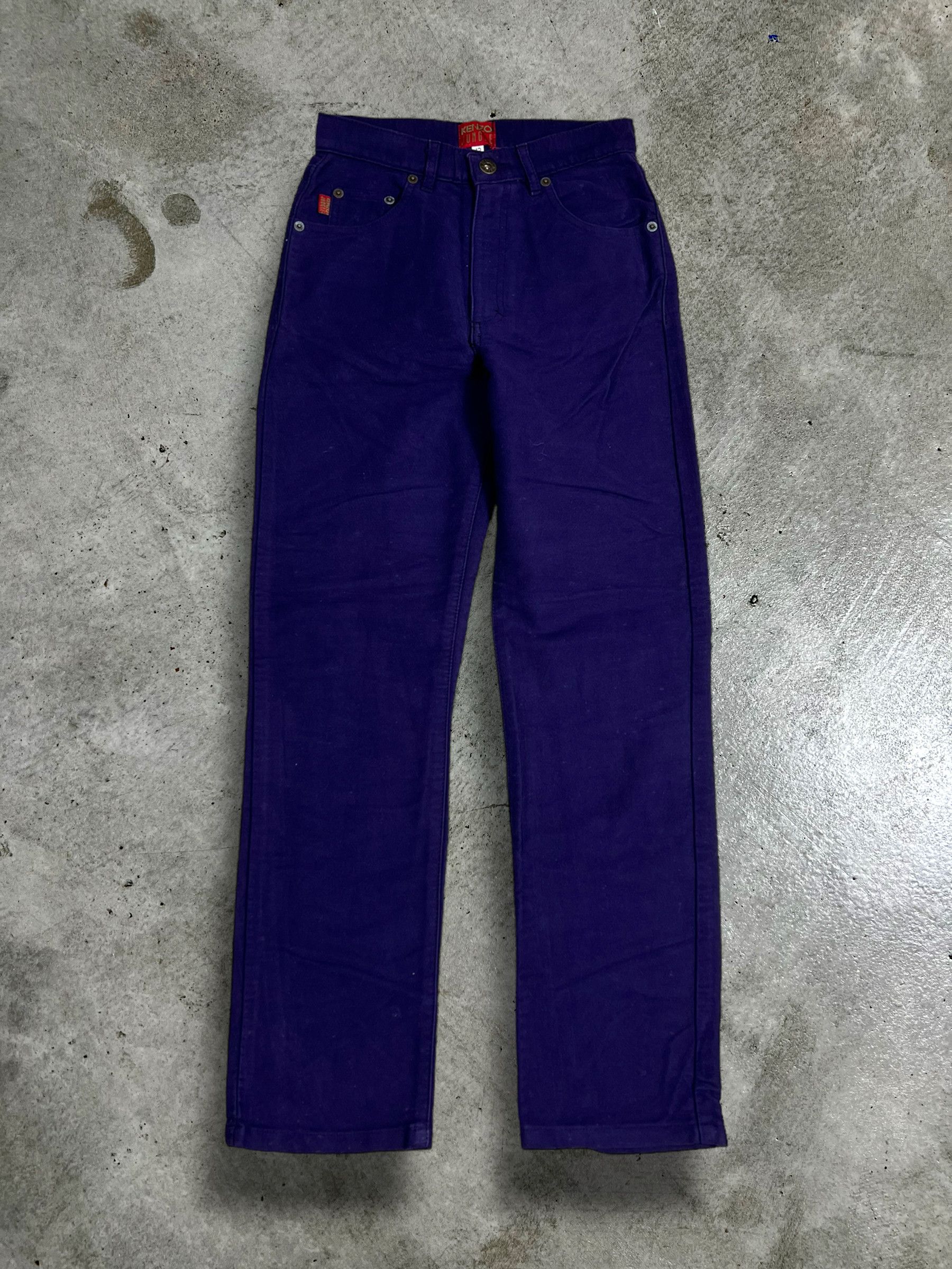 Kenzo KENZO Jungle Purple Denim GTMPT377 Size US 26 / EU 42 - 1 Thumbnail