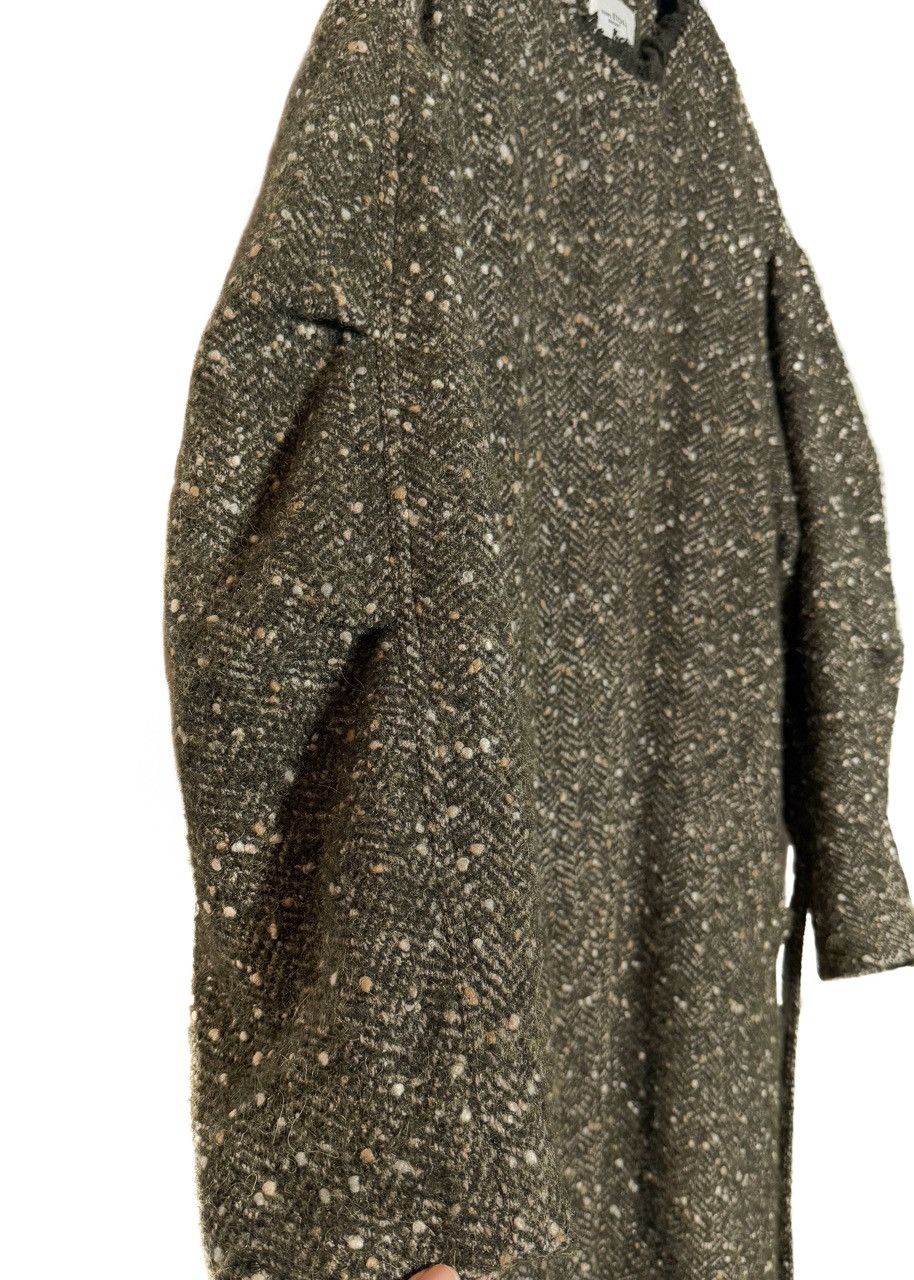 Isabel Marant Etoile Isabel Marant Etoile Green Tweed Jardy Wool Long Coat Size S / US 4 / IT 40 - 6 Thumbnail