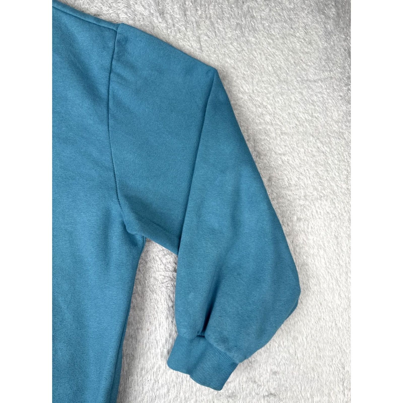 The North Face The North Face Sweatshirt Womens L Blue Jersey Crew Neck Logo Pullover Size L / US 10 / IT 46 - 2 Thumbnail