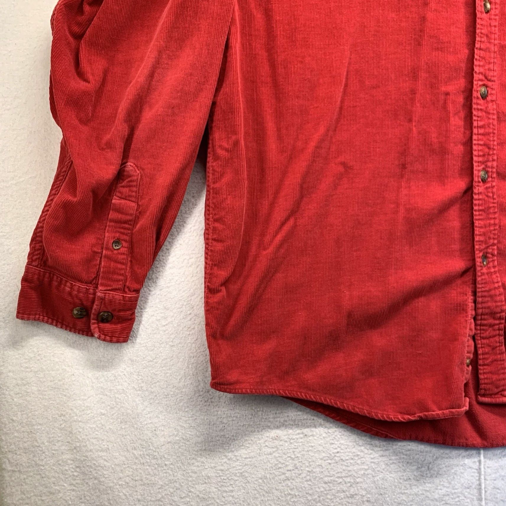 Eddie Bauer VINTAGE Eddie Bauer Corduroy Shirt Men's Large Red 90s Grunge Casual Winter Size US L / EU 52-54 / 3 - 7 Thumbnail