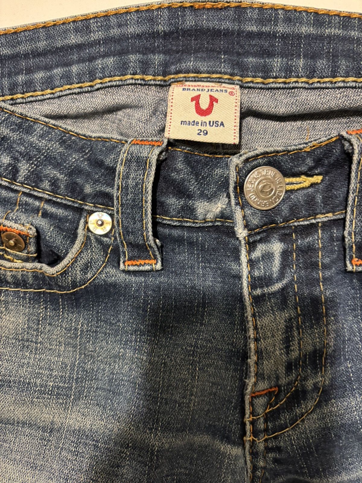True Religion Washed Slim True Religion Jeans Size US 29 - 4 Thumbnail