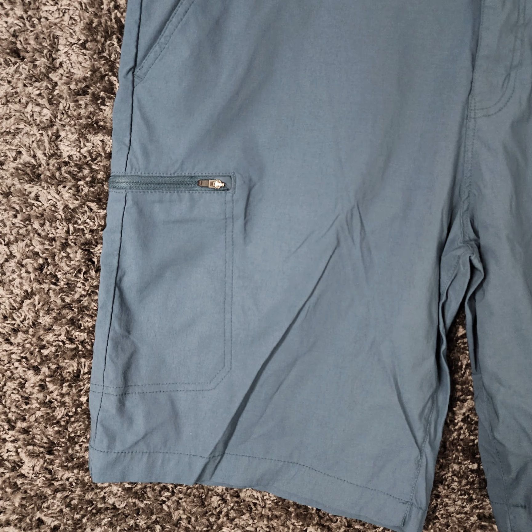 Weatherproof Weatherproof Mens Blue Cargo Flat Front Nylon Shorts Size 40 Size US 40 / EU 56 - 2 Thumbnail