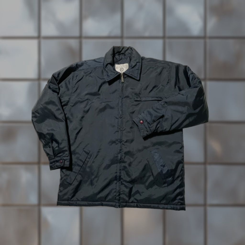 Vintage VINTAGE 90s Y2K 2000s Rigo Sport Quilted Lined Navy Blue Coaches Jacket Sz. M Mens Jacket Blue Quilted Lined 90s Theme Size US M / EU 48-50 / 2 - 1 Thumbnail