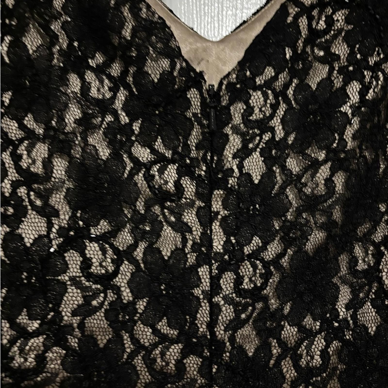 Other Elegant Black Lace Dress Size XL / US 12-14 / IT 48-50 - 3 Thumbnail