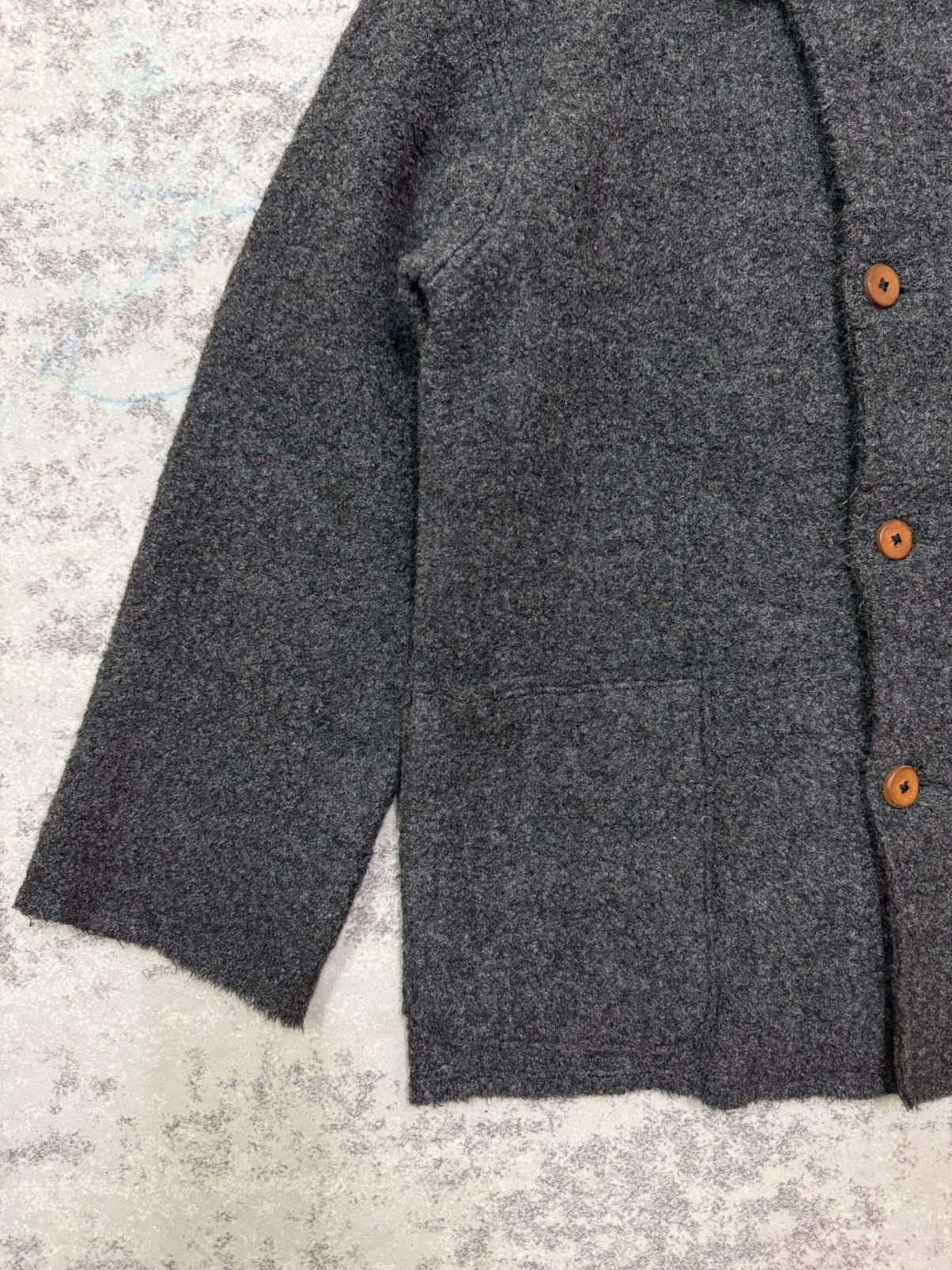 45rpm VINTAGE 45RPM MOHAIR CHARCOAL BLACK BUTTON UP JACKET Size US S / EU 44-46 / 1 - 4 Thumbnail