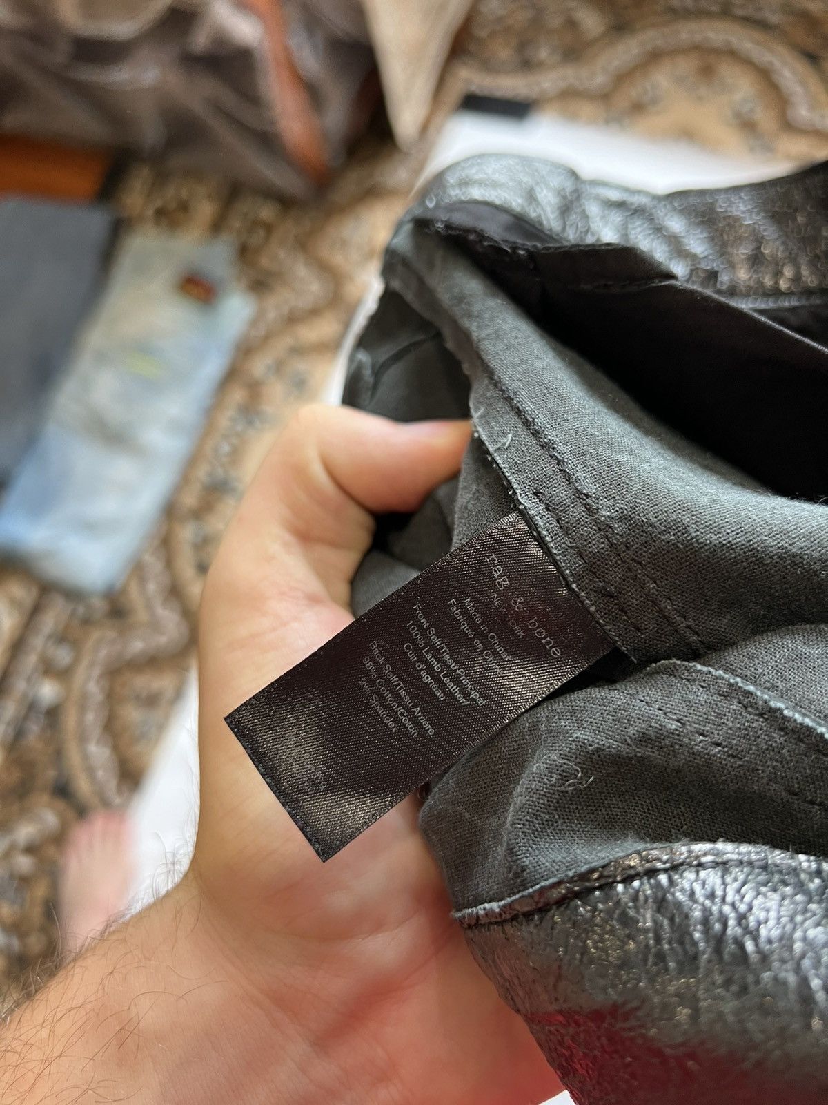 Rag & Bone Rag&Bone Black leather Womens Pants Size 25" / US 0 / IT 36 - 6 Thumbnail