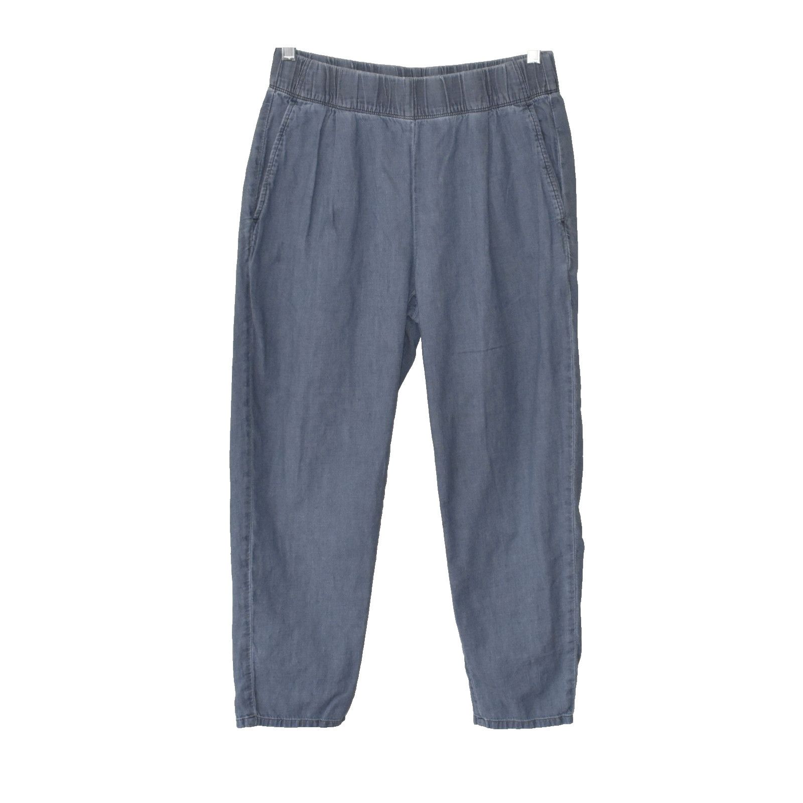 Eileen Fisher EILEEN FISHER Blue Org Cotton Denim Slash Pocket Pants Sz PS Size 27" / US 4 / IT 40 - 1 Thumbnail
