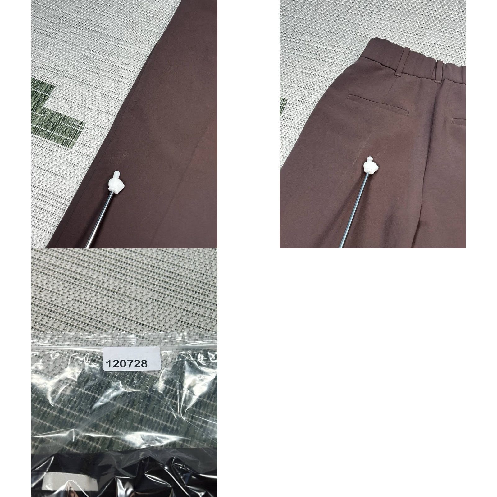 Vintage Wilfred Pants Womens 2 Brown Stretch Mid Rise Tapered Leg Ankle Hem Classic, Modern 27in Inseam Girls? Mens? Wait. End with Womens. Size 26" / US 2 / IT 38 - 9 Thumbnail