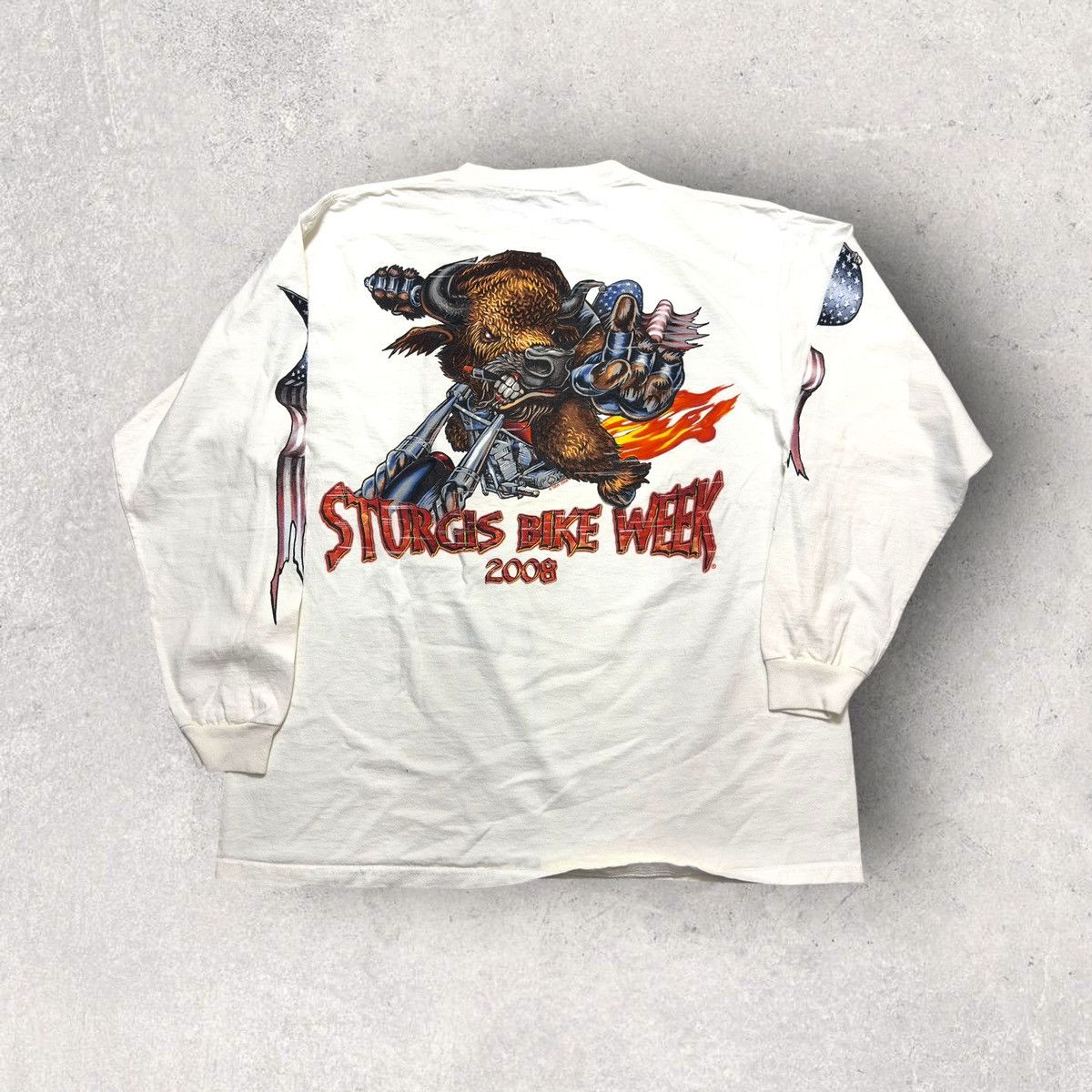 Delta Sturgis Bike Week 2008 long sleeve tee Size US XL / EU 56 / 4 - 1 Thumbnail