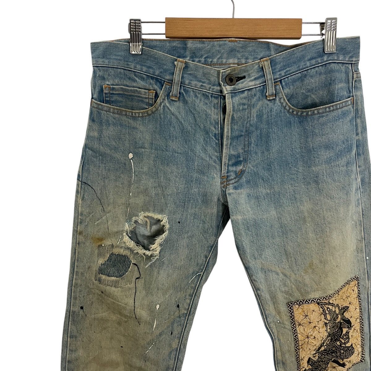 20471120 Vintage Edge Rupert Distressed Denim Jeans Size US 32 / EU 48 - 3 Thumbnail