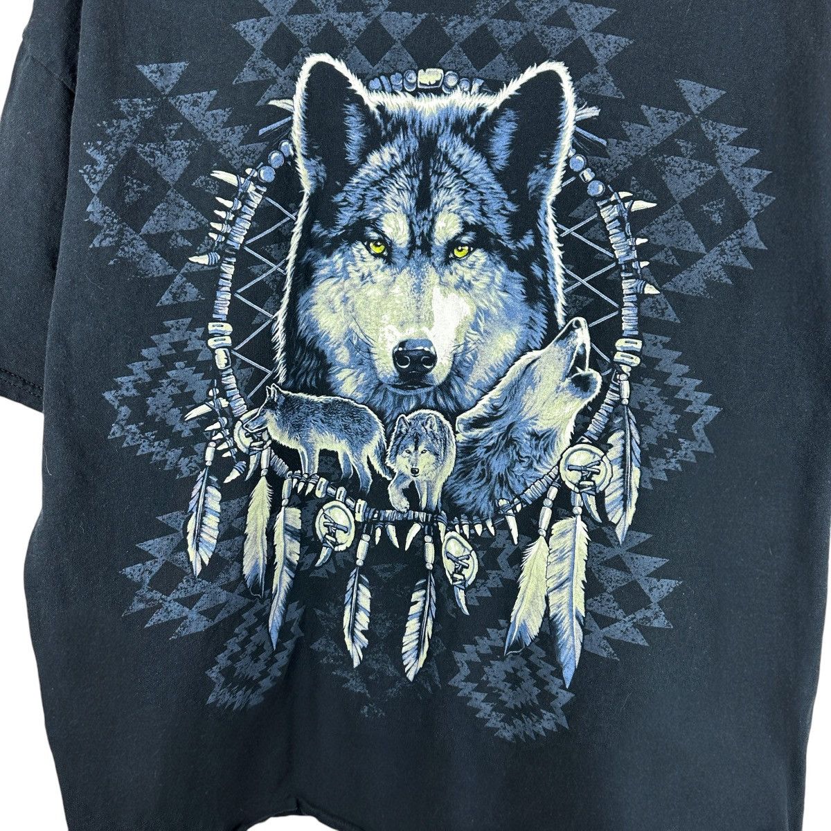 Vintage Vintage Y2K Arctic Fox Native Tribal Nature Shirt Size US XXL / EU 58 / 5 - 2 Thumbnail
