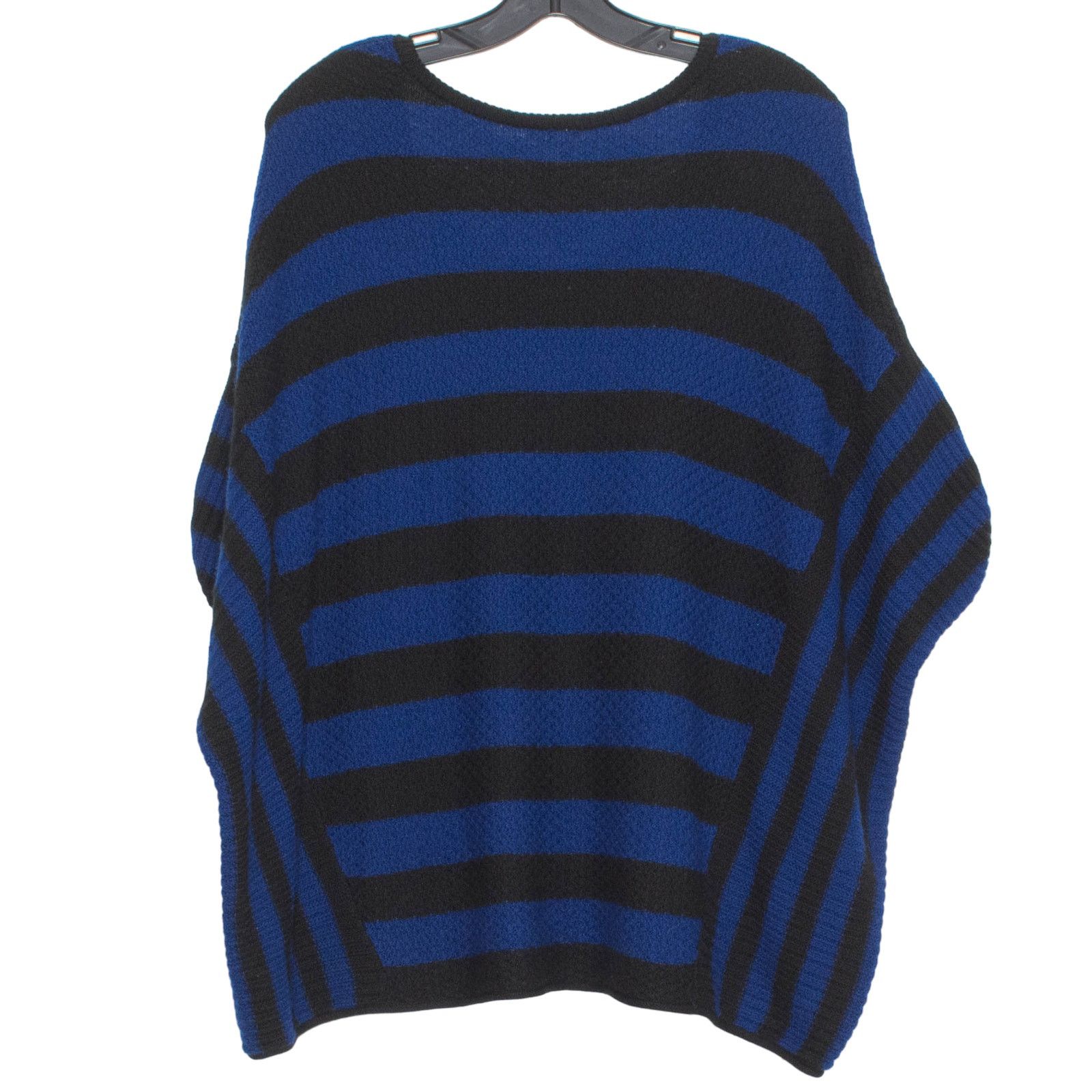 Free People Free People Poncho Sweater Wool Oversized Stripe Blue Small Size S / US 4 / IT 40 - 4 Thumbnail