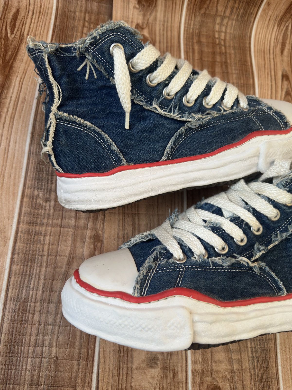 Maison MIHARA YASUHIRO × Nigel Cabourn MMY Denim x Nigel Cabourn Melted Sole Sneakers Size US 8 / EU 41 - 13 Thumbnail