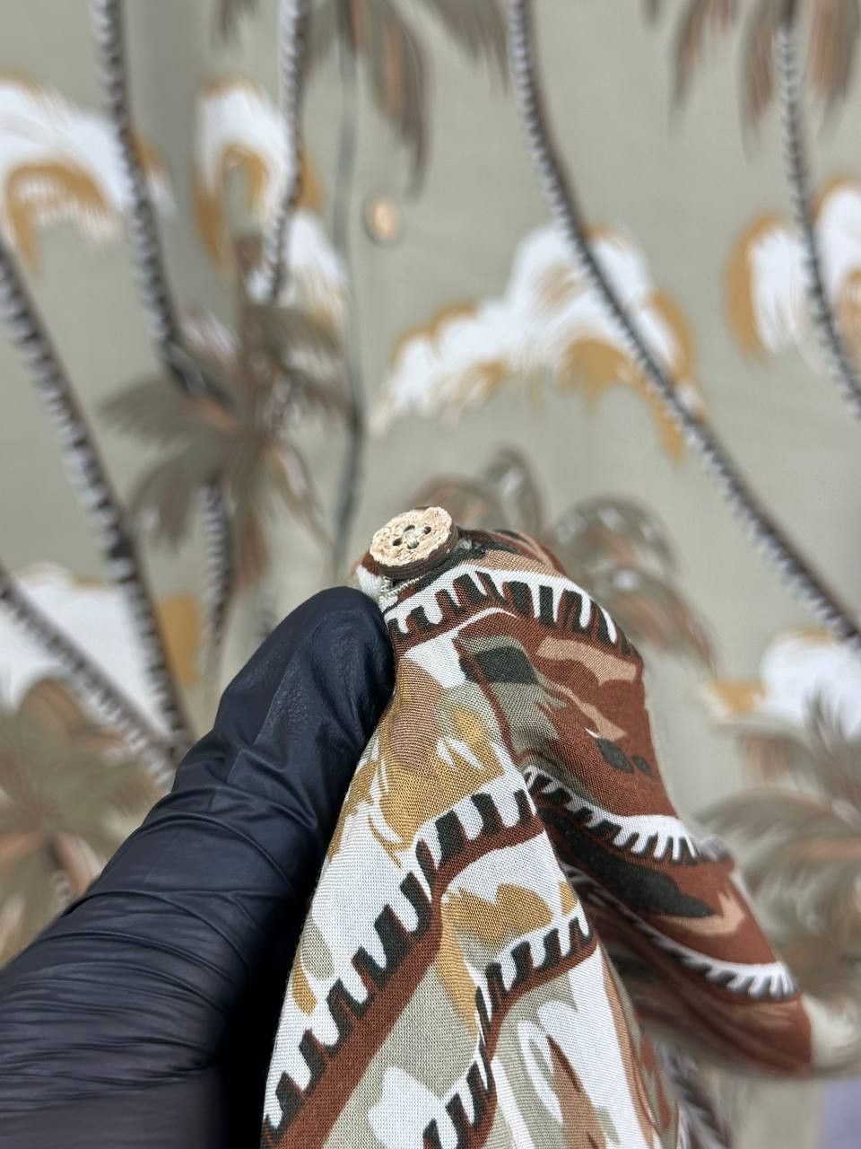 Allsaints AllSaints Nalu Tropical Hawaiian Palm Shirt SS Viscose Size US L / EU 52-54 / 3 - 8 Thumbnail