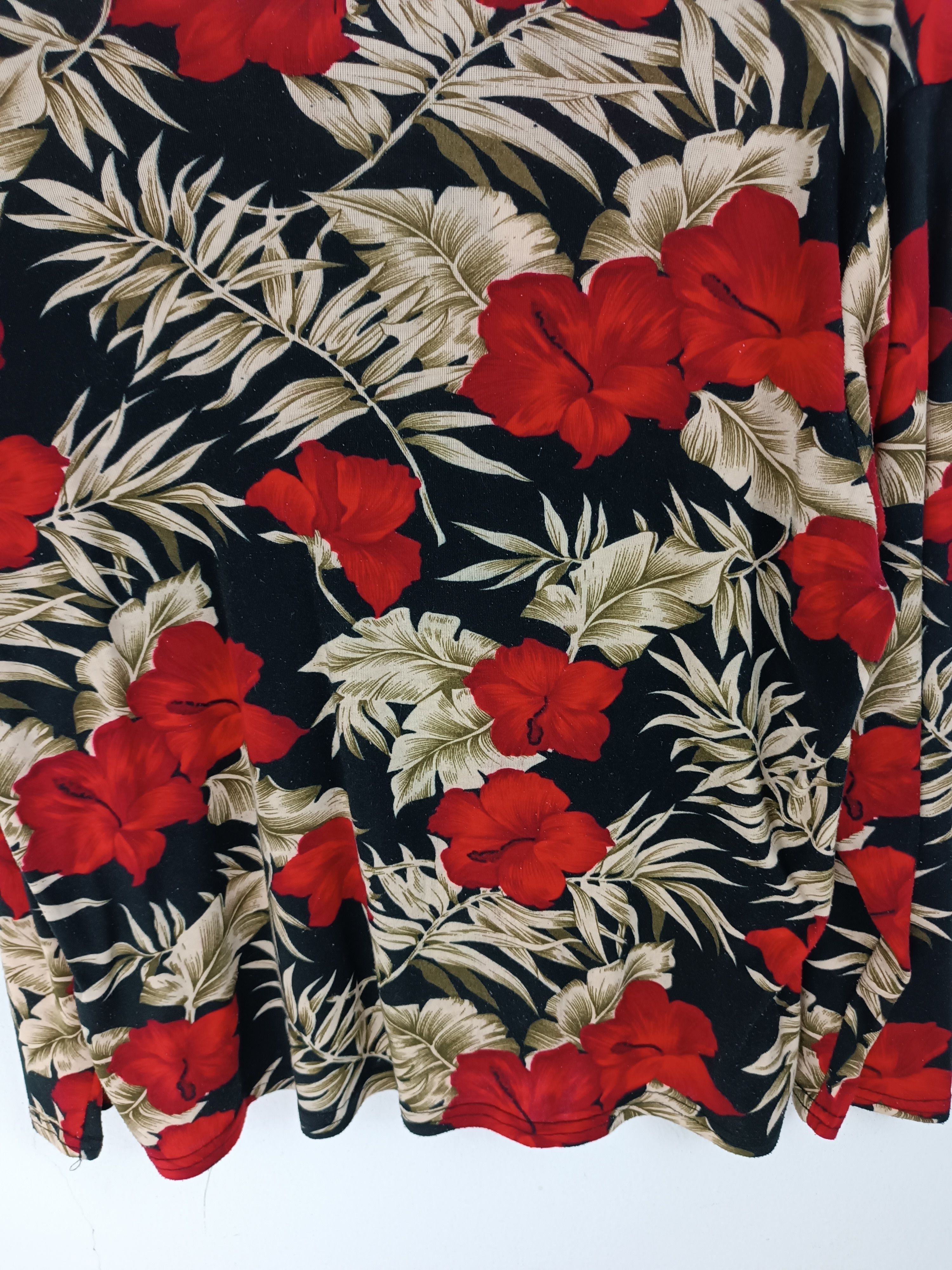 Other VINTAGE FLORAL FLOWER HIBISCUS PUNK ROCK STYLE GRUNGE Size M / US 6-8 / IT 42-44 - 16 Thumbnail