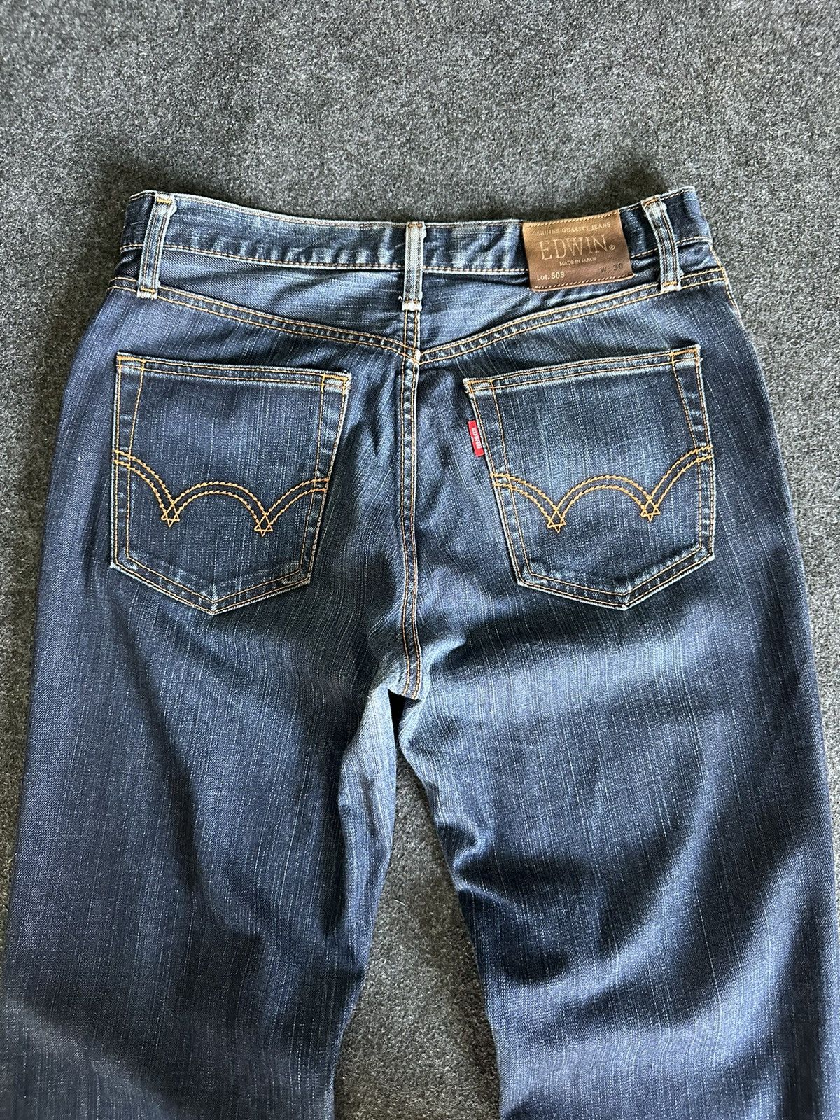 BUFFALO BOBS × Edwin × If Six Was Nine Vintage Edwin 503 Japan Blue Indigo Denim D119 Size US 30 / EU 46 - 4 Thumbnail