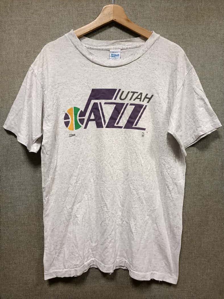 vintage 90s t shirt nba Utah Jazz made in usa