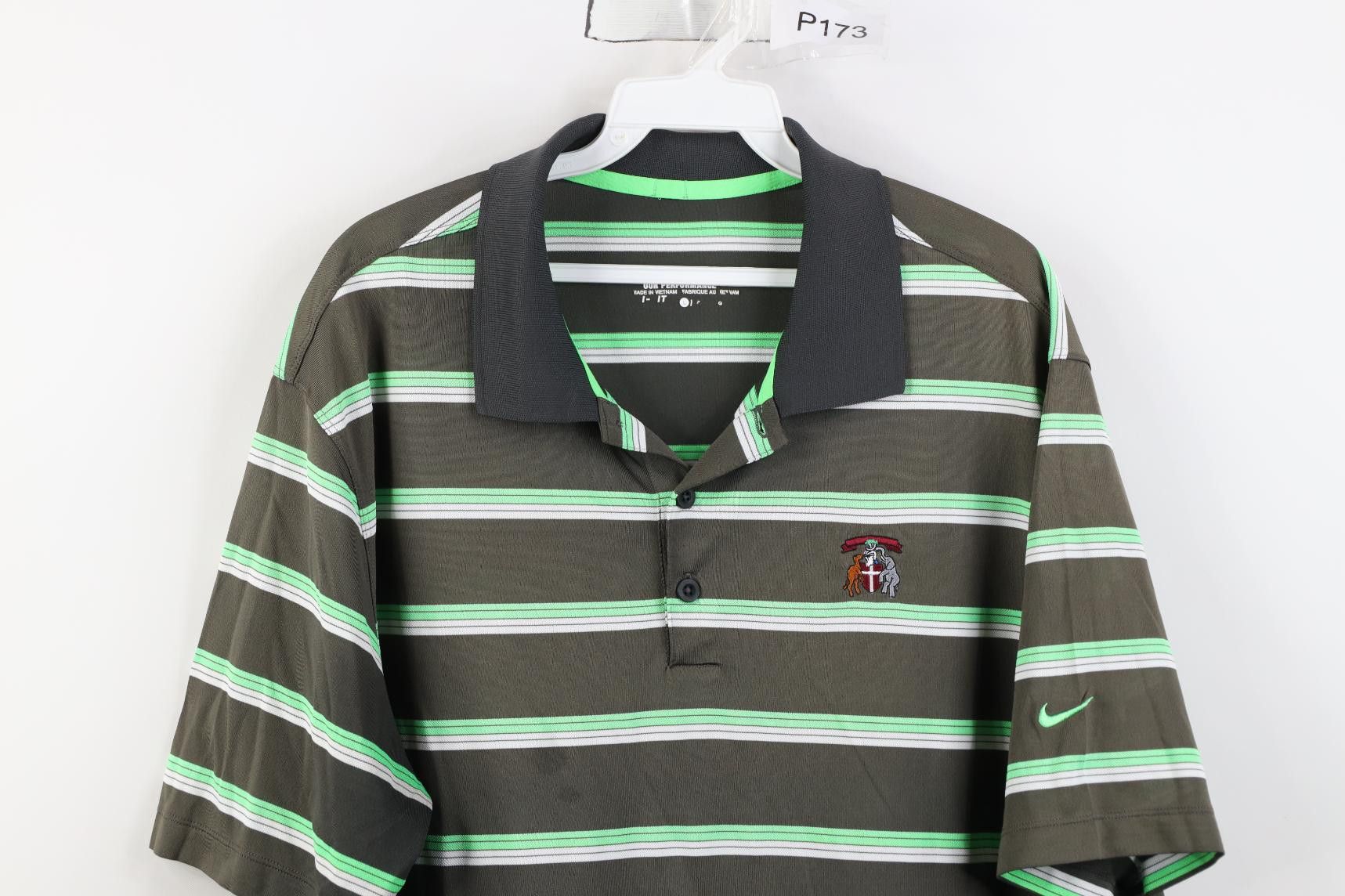 Nike Nike Golf Tour Performance Sun Faded Striped Knit Polo Size US L / EU 52-54 / 3 - 2 Thumbnail