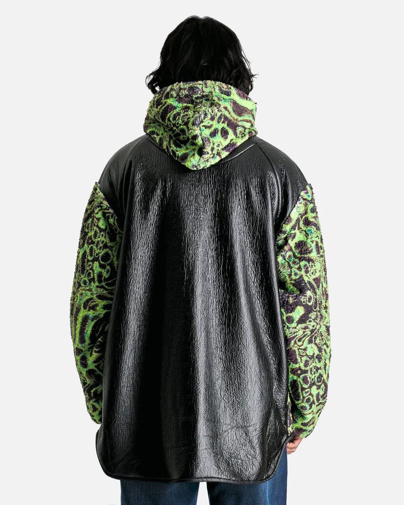 Acne Studios o1s1v1r1oon0925 Coated Teddy Hooded Jacket in Green/Black Size US M / EU 48-50 / 2 - 4 Thumbnail