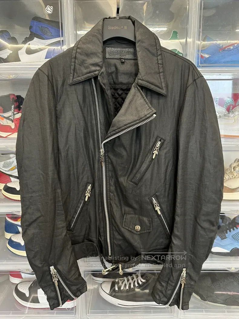 Chrome Hearts CHROME HEARTS Size L Wax cloth motorcycle jacket Size US L / EU 52-54 / 3 - 1 Thumbnail