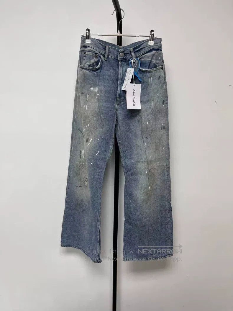 Acne Studios Acne Studios Painted Wide Leg Mid-Waist Loose Jeans Size US 32 / EU 48 - 1 Thumbnail