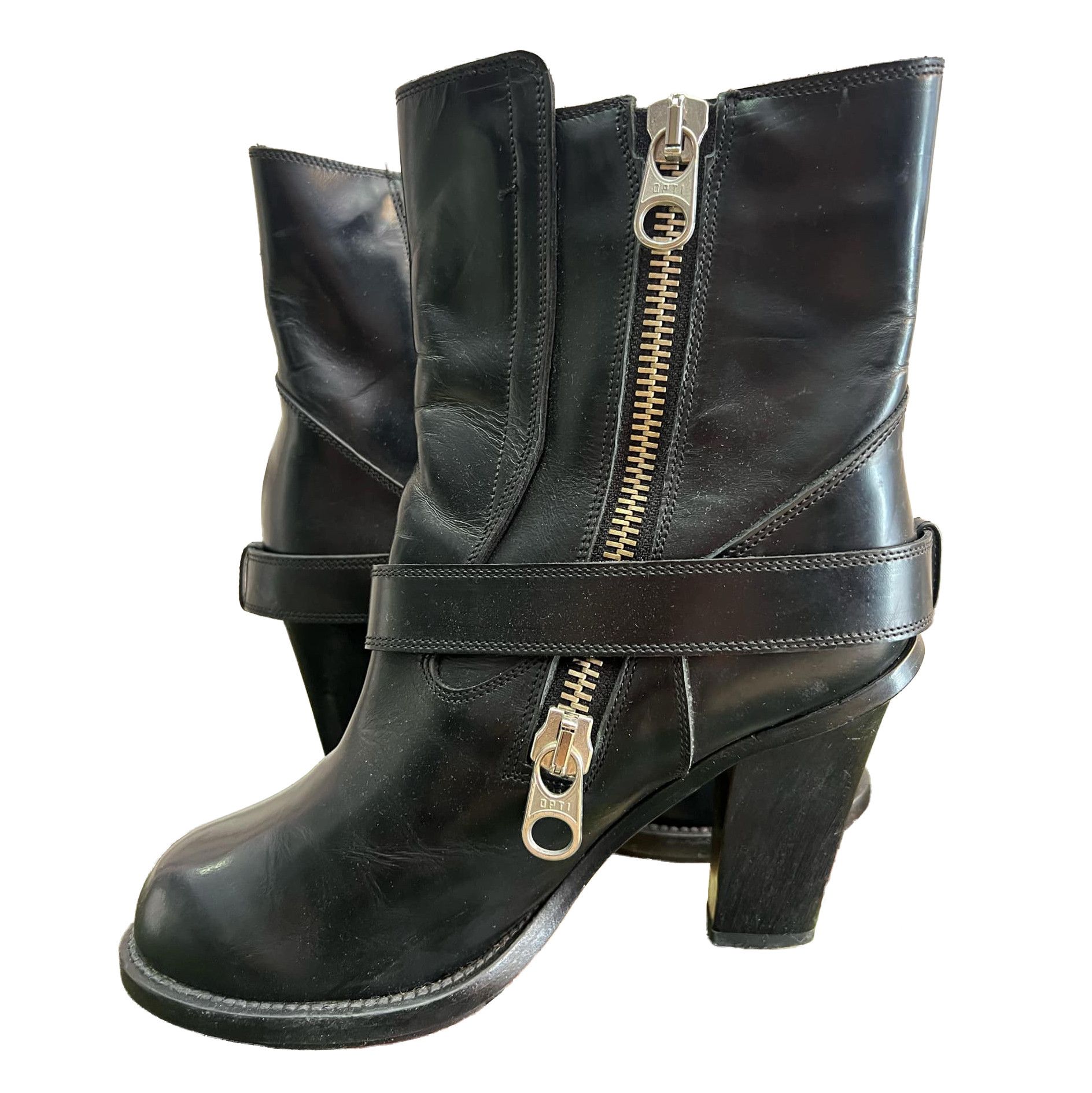 Chloe Chloé black leather boots Size US 10 / IT 40 - 1 Thumbnail
