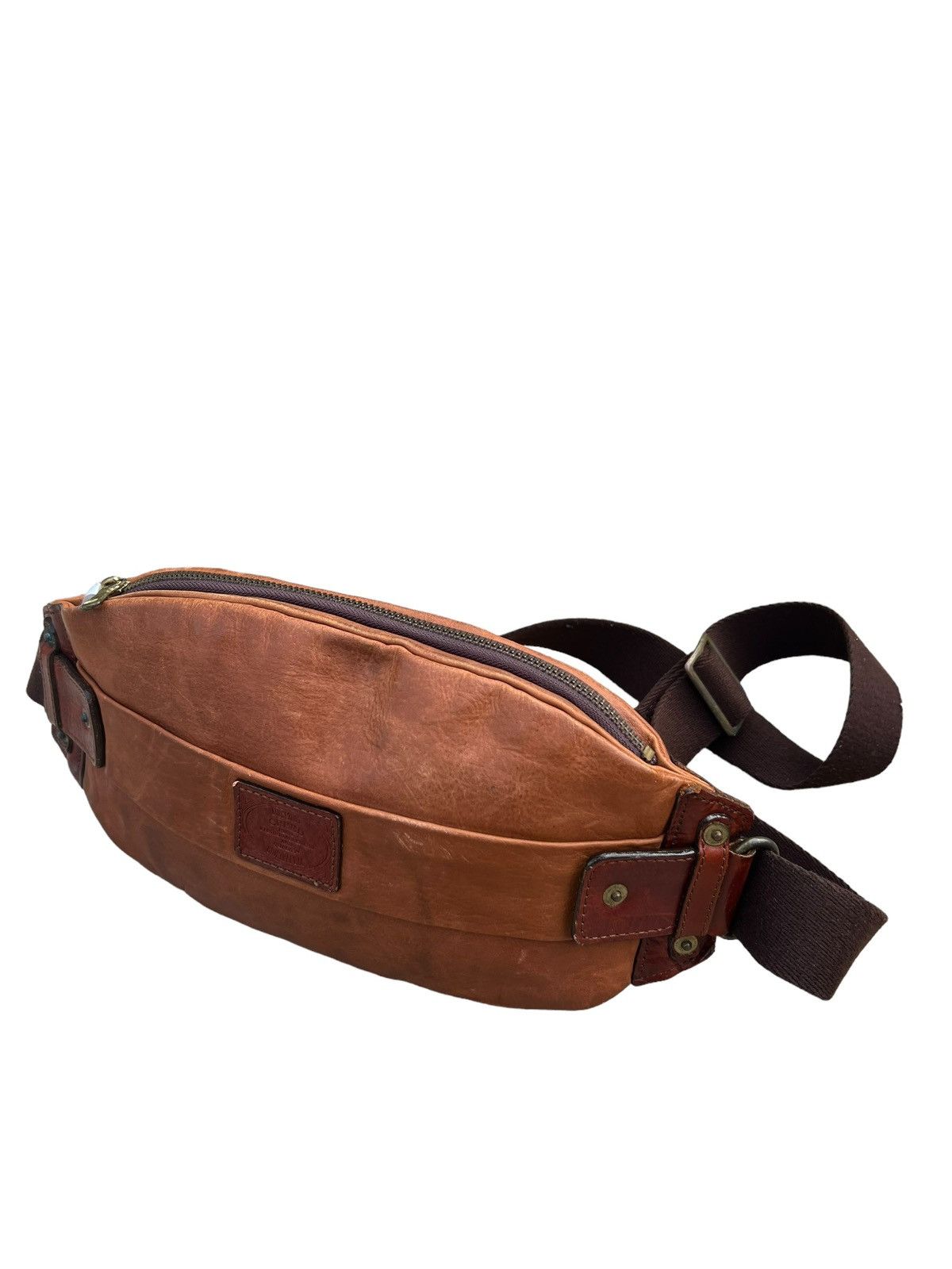 Leather Creed Japan Stains Patina Leather Chest Bag Size ONE SIZE - 8 Thumbnail