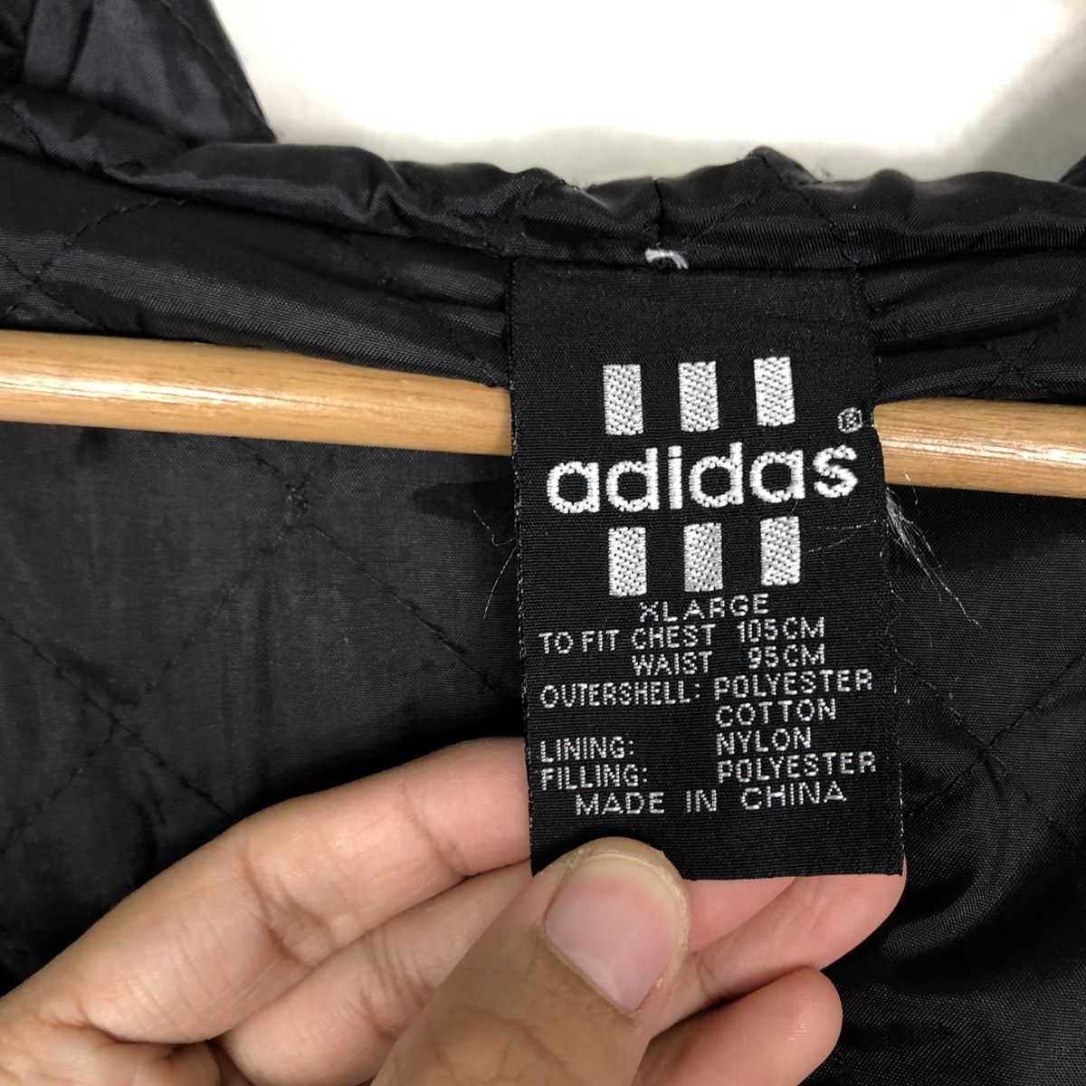 Adidas 🔥90’s Vintage Adidas Hoodie Big Logo Spell Out Size US XL / EU 56 / 4 - 21 Thumbnail