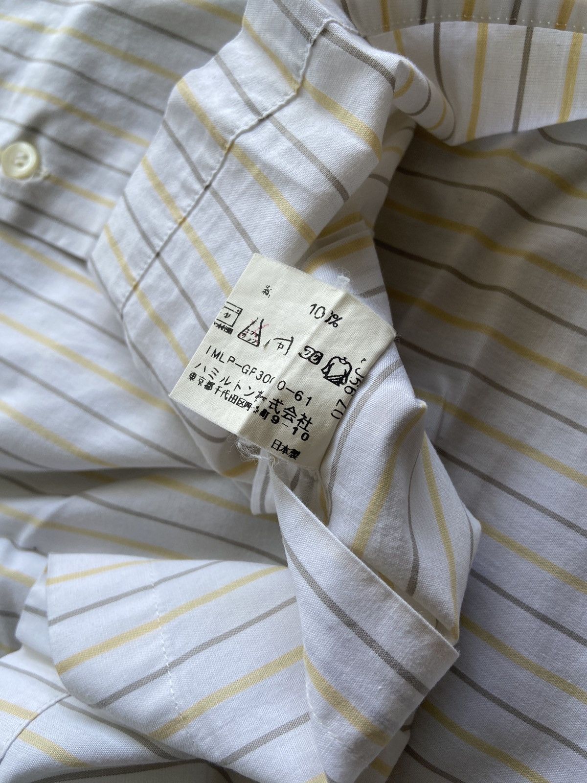 Issey Miyake IM Product by Issey Miyake - Stripe Long Sleeve Button Shirt Size US M / EU 48-50 / 2 - 6 Thumbnail