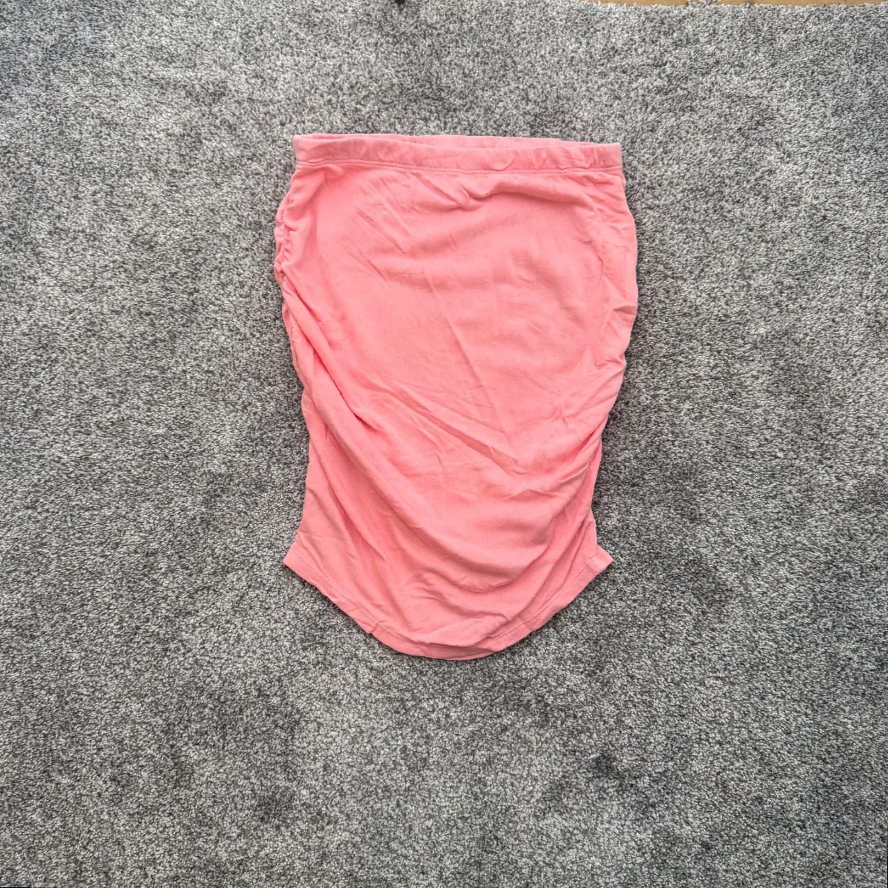 Sundry Sundry Skirt Womens 0 Pink Ruched Pull On Mini Rayon Cotton Stretch Casual Size 25" / US 0 / IT 36 - 7 Thumbnail