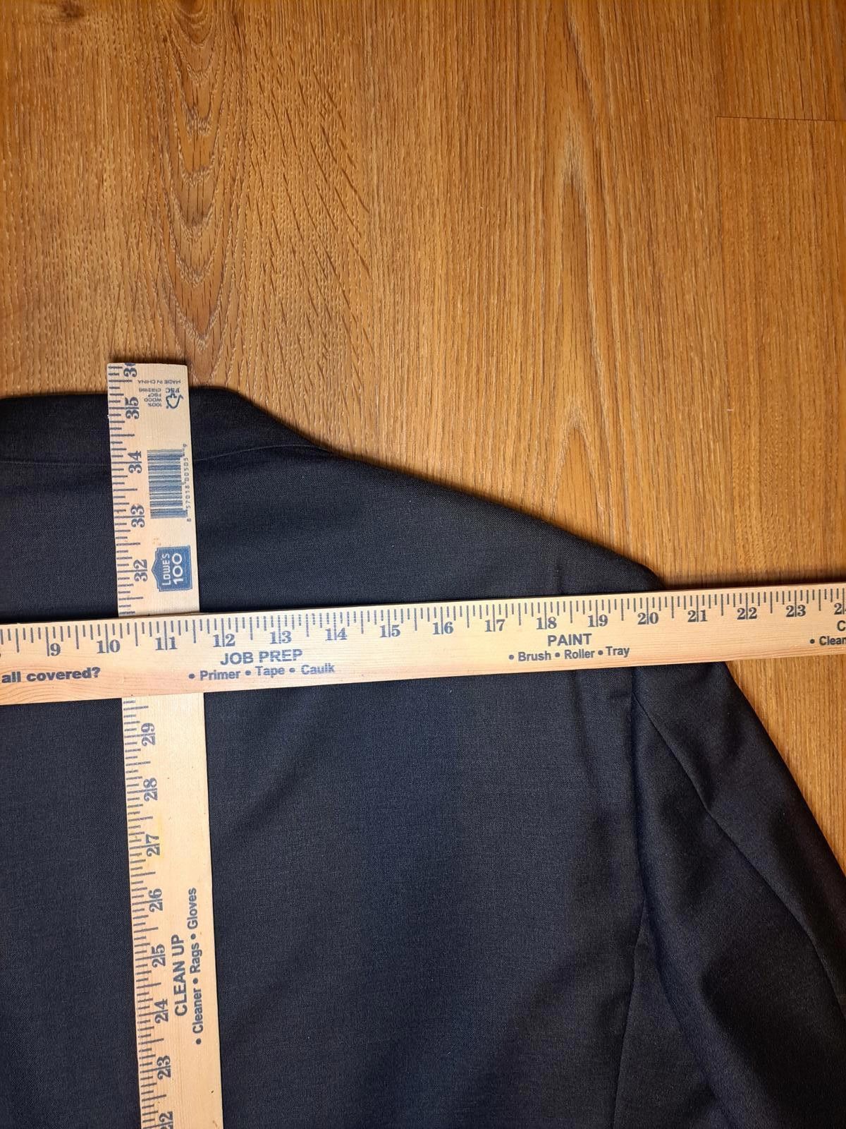 Hickey Freeman Hickey Freeman Loro Piana Suit Jacket 46L Gray Wool 120's Size 46L - 12 Thumbnail