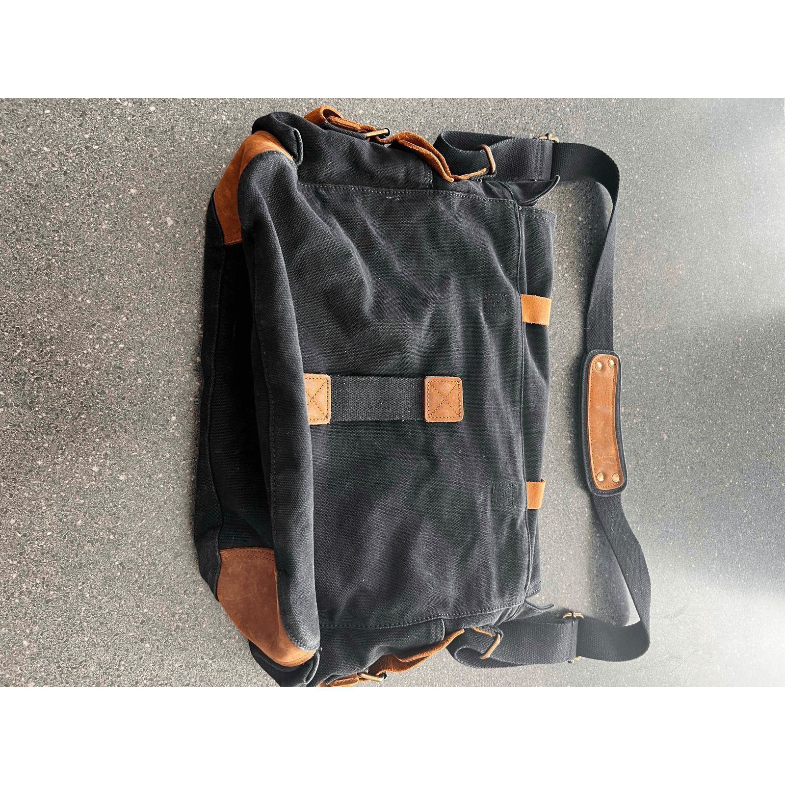 Other SC COTTON Messenger canvas leather backpack bag Size ONE SIZE - 5 Thumbnail