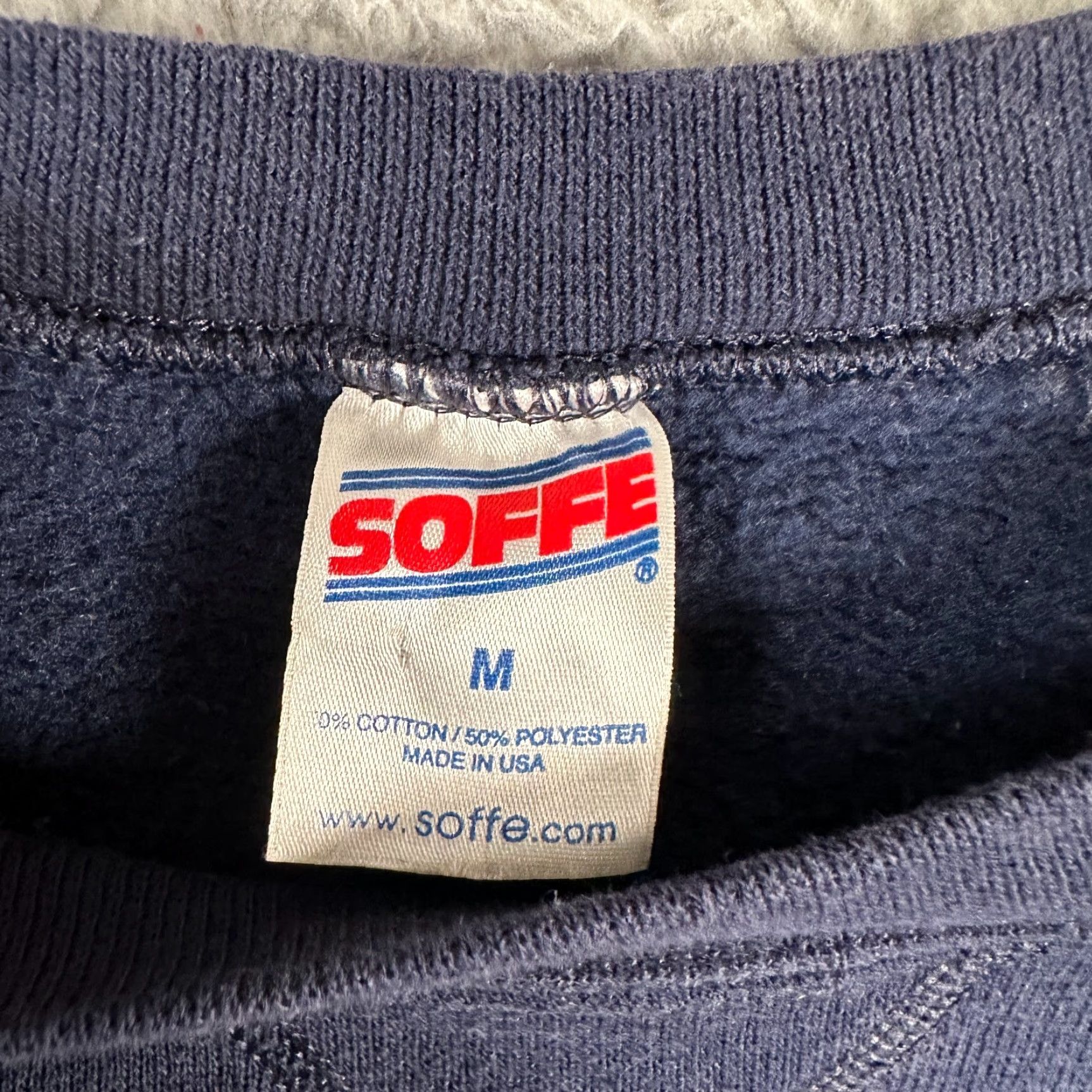 Soffe VINTAGE Soffe Sweatshirt Navy US Navy Size Medium Regular Crew Neck Men Navy 90s USA University Nautical Sports Pullover Size US M / EU 48-50 / 2 - 3 Thumbnail
