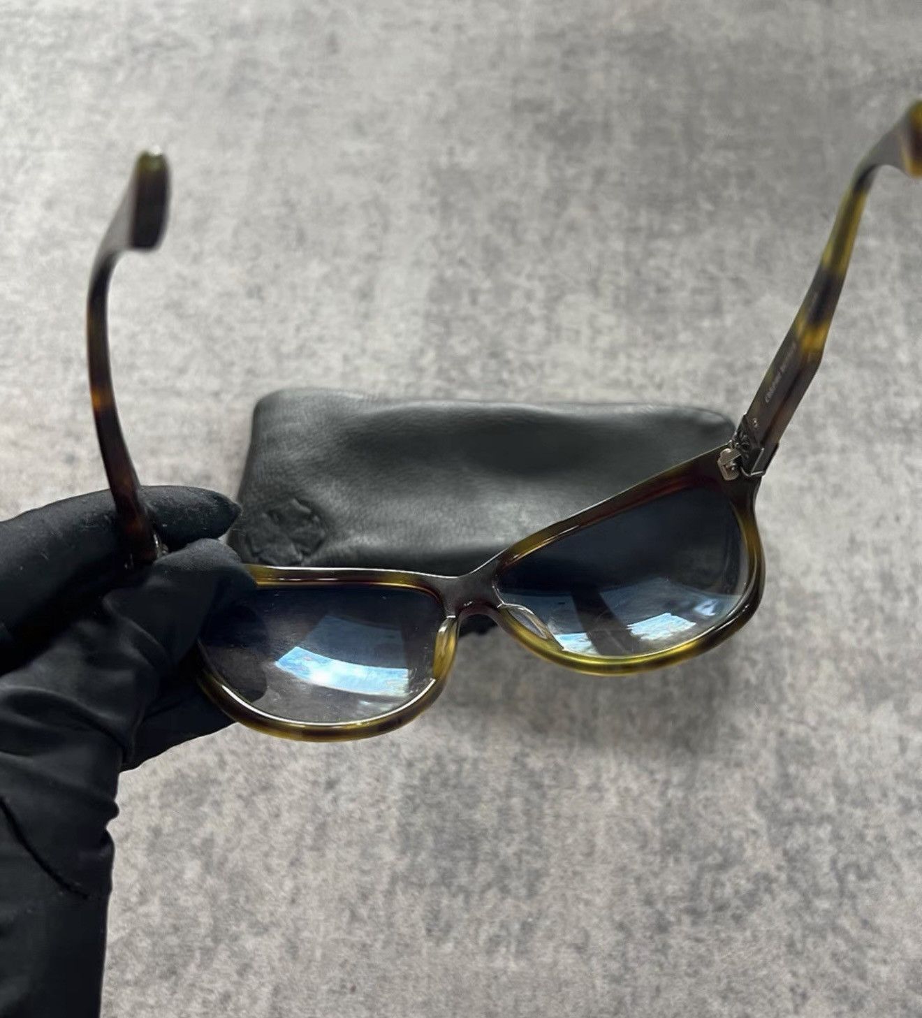 Chrome Hearts Chrome Hearts Tortoiseshell Sunglasses with Silver Hardware Size ONE SIZE - 6 Thumbnail