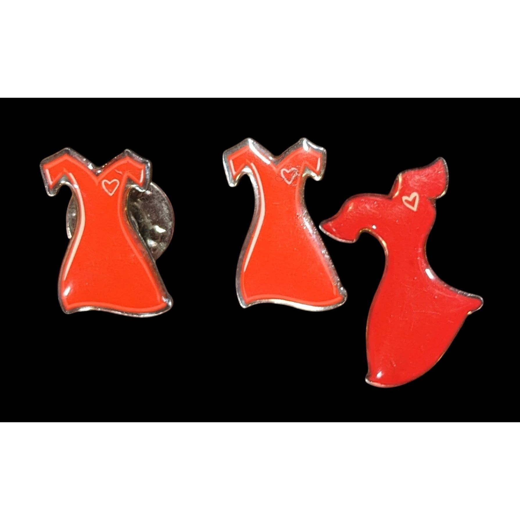 Other American Heart Association Red Dress Lapel Pins Lot Of 3 Size ONE SIZE - 1 Thumbnail