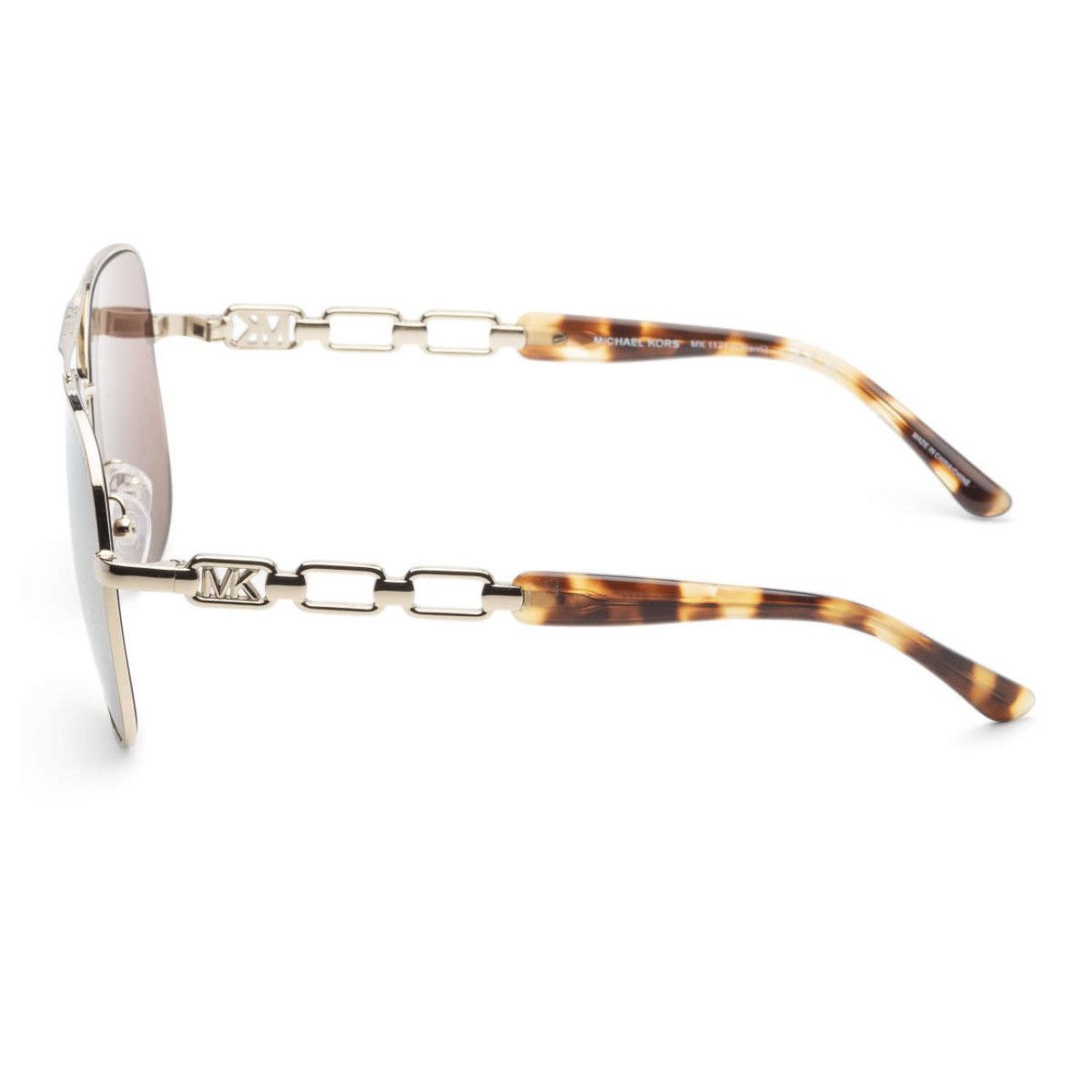 Michael Kors MICHAEL KORS MK1121 CHIANTI SUNGLASSES LIGHT GOLD BROWN GREY Size ONE SIZE - 4 Thumbnail