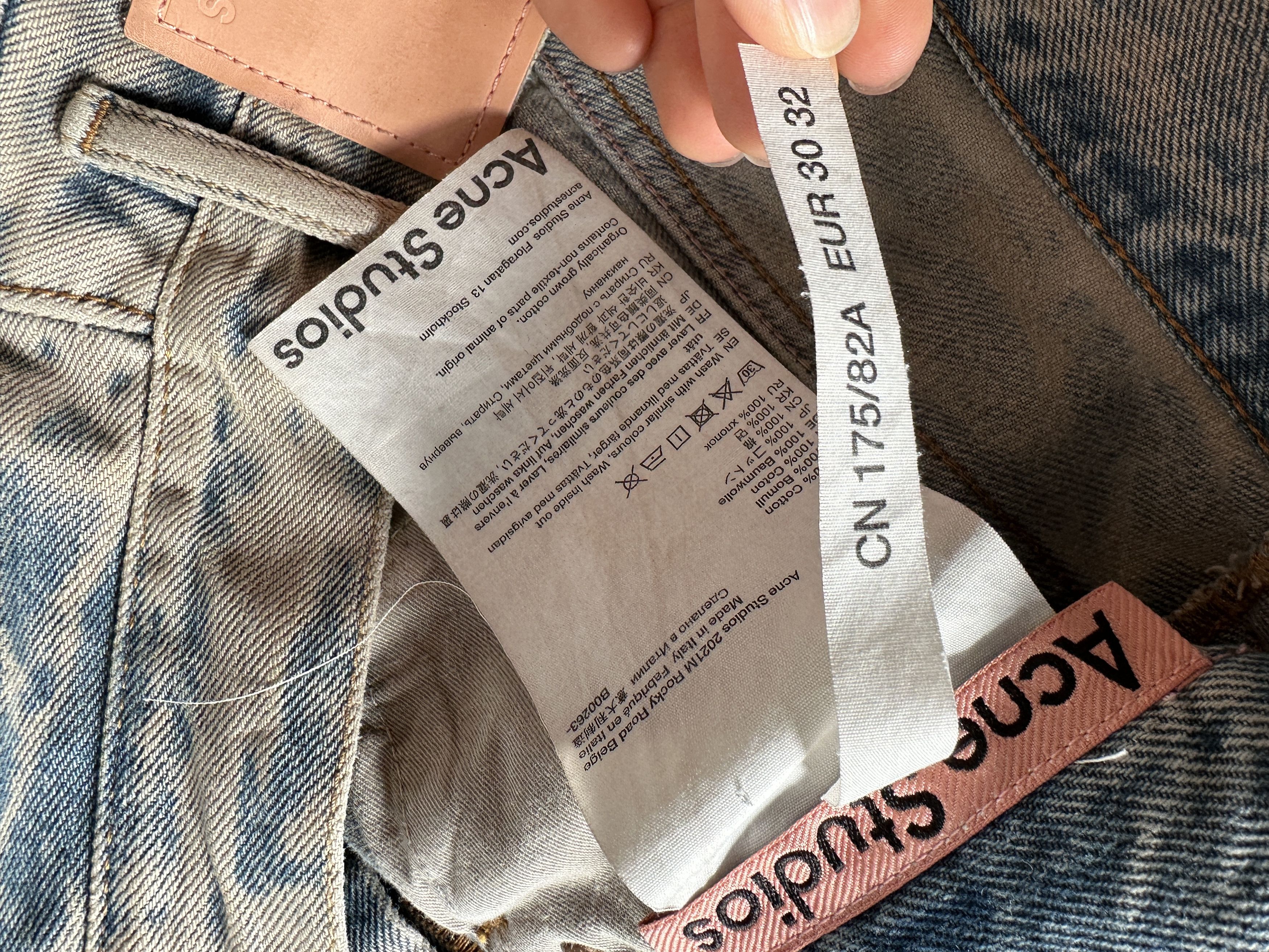 Acne Studios Acne Studios 2021M Rocky Road Wide Leg Jeans Size US 32 / EU 48 - 5 Thumbnail